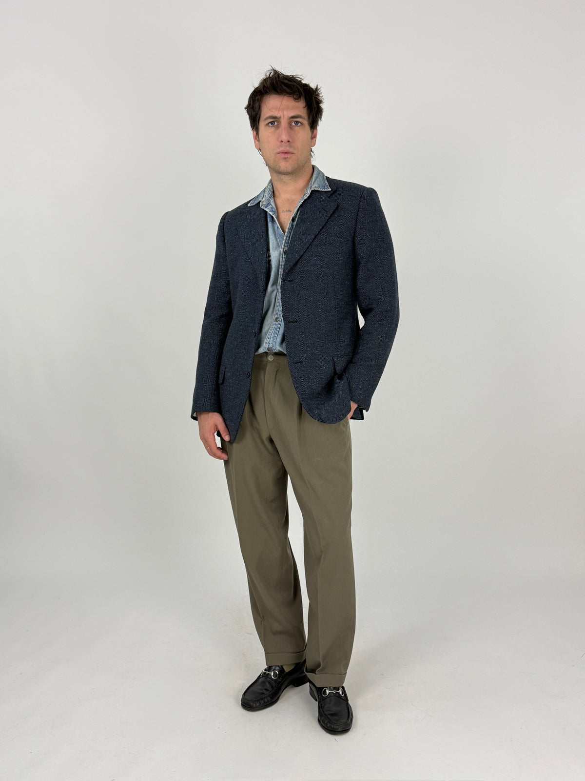 Etichetta interna Burberry’s del blazer vintage