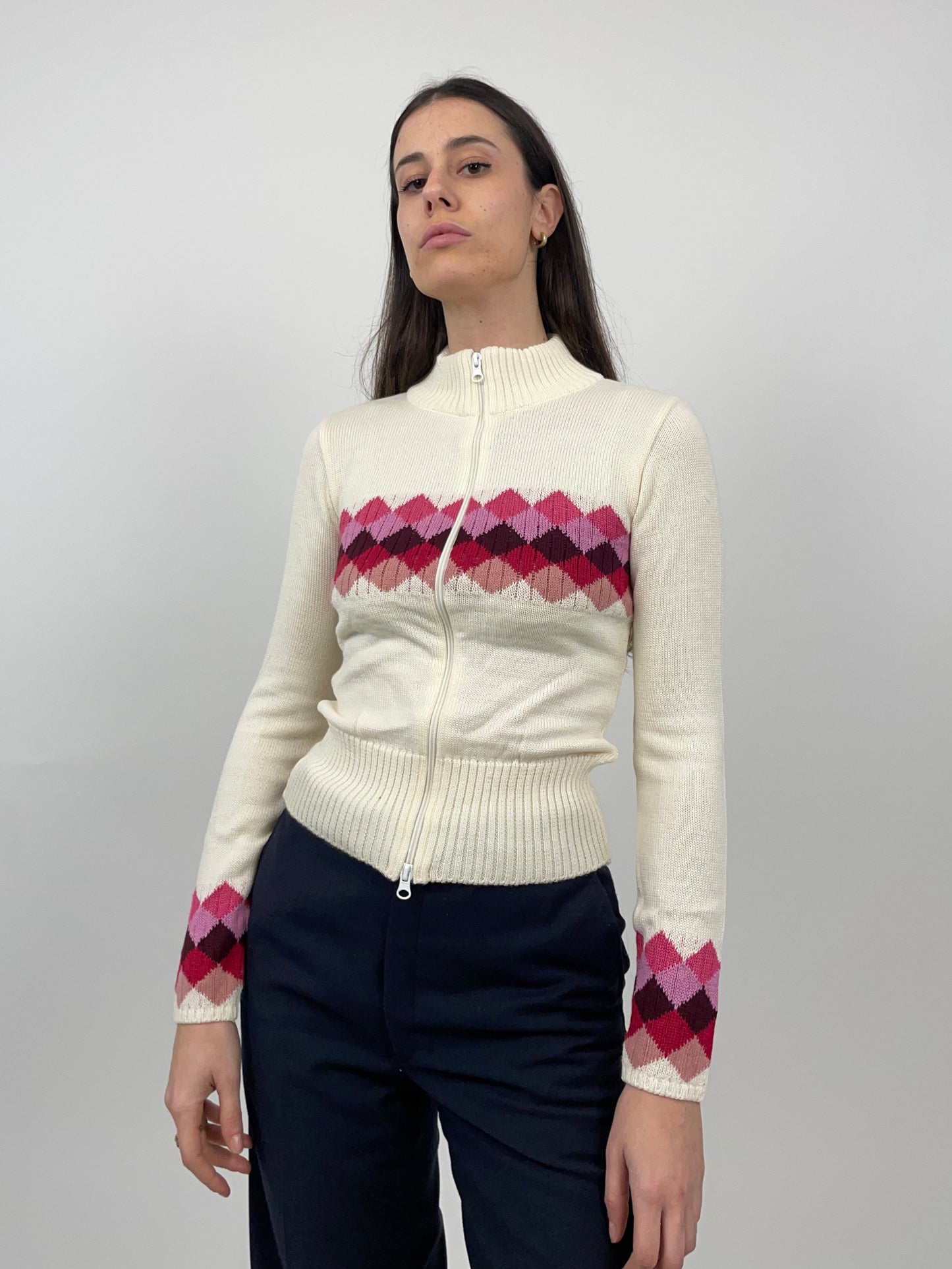 cardigan-vintage-donna-con-motivo-geometrico