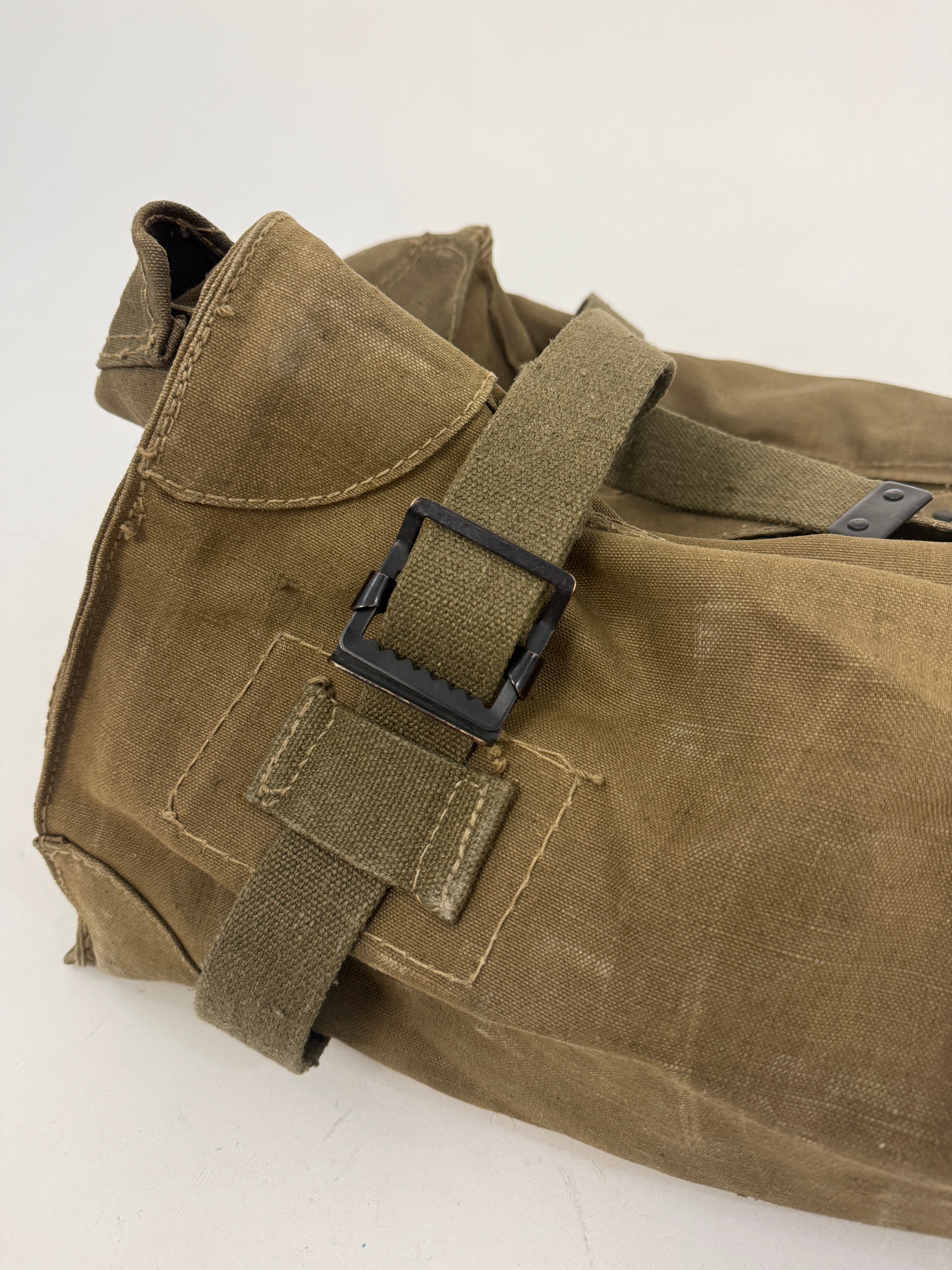 Borsone Militare Italiano in Canvas XL Verde Oliva Vintage - Originale da Campo
