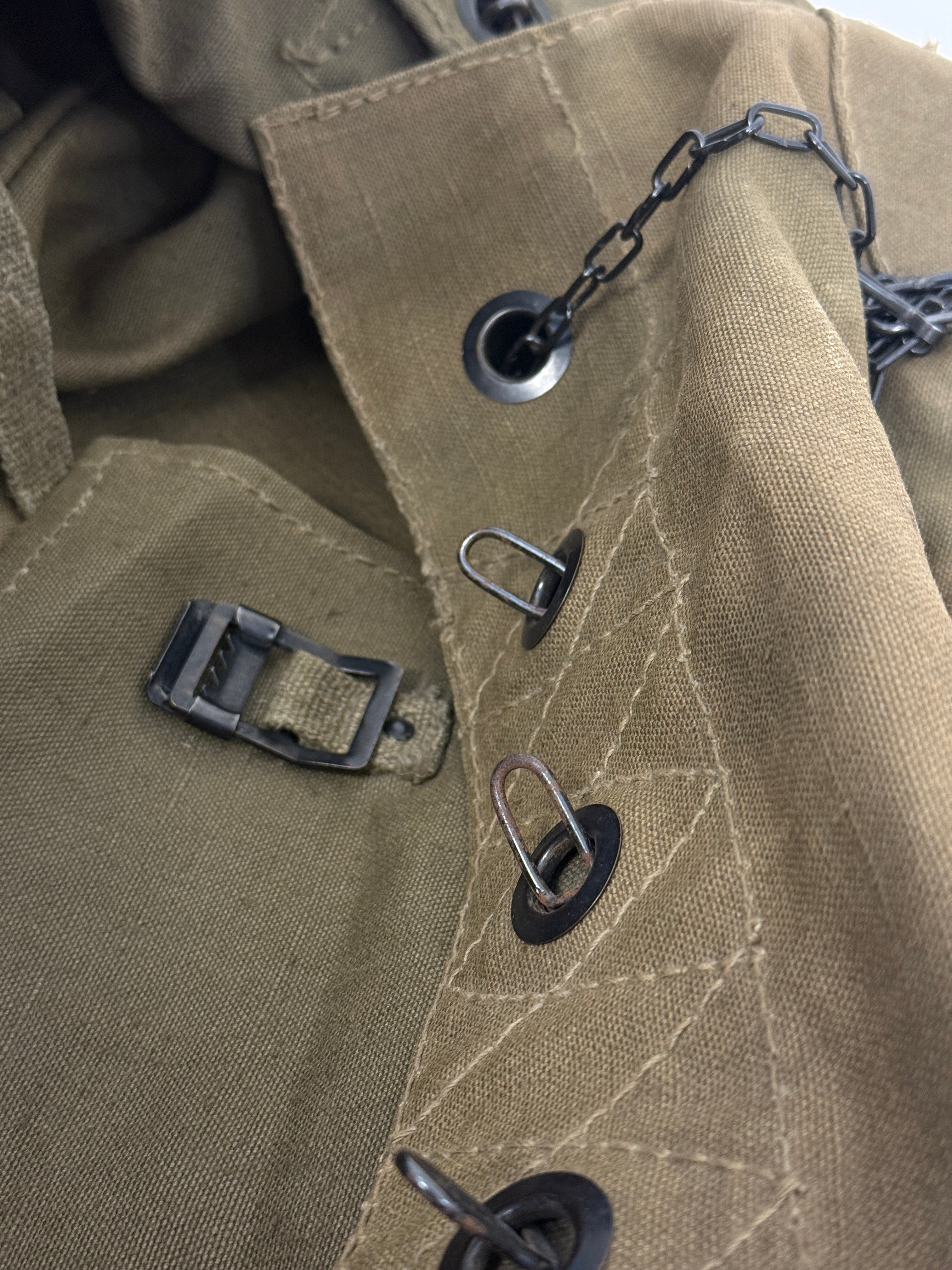 Borsone Militare Italiano in Canvas XL Verde Oliva Vintage - Originale da Campo