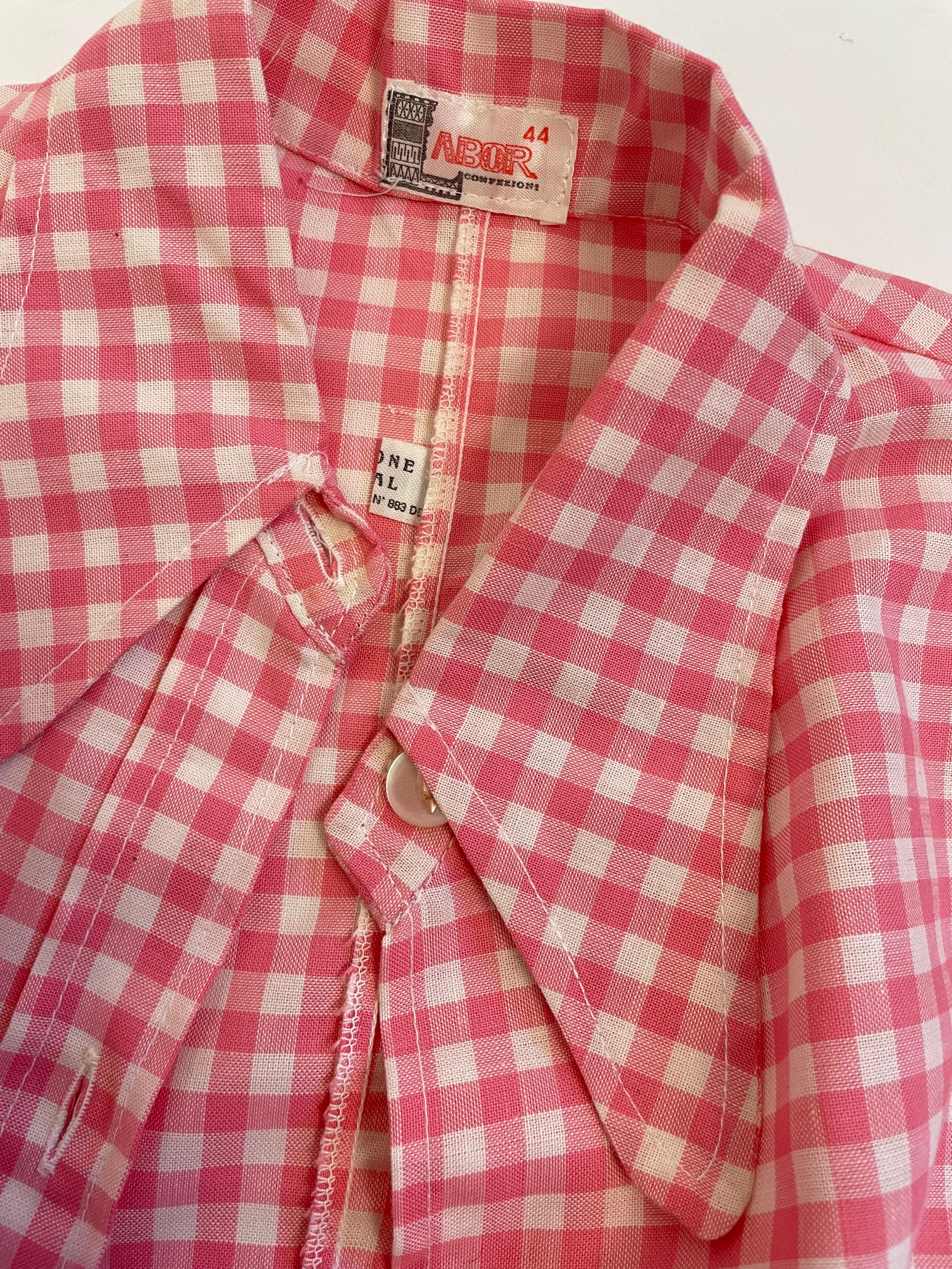 Abito anni '70 a quadri