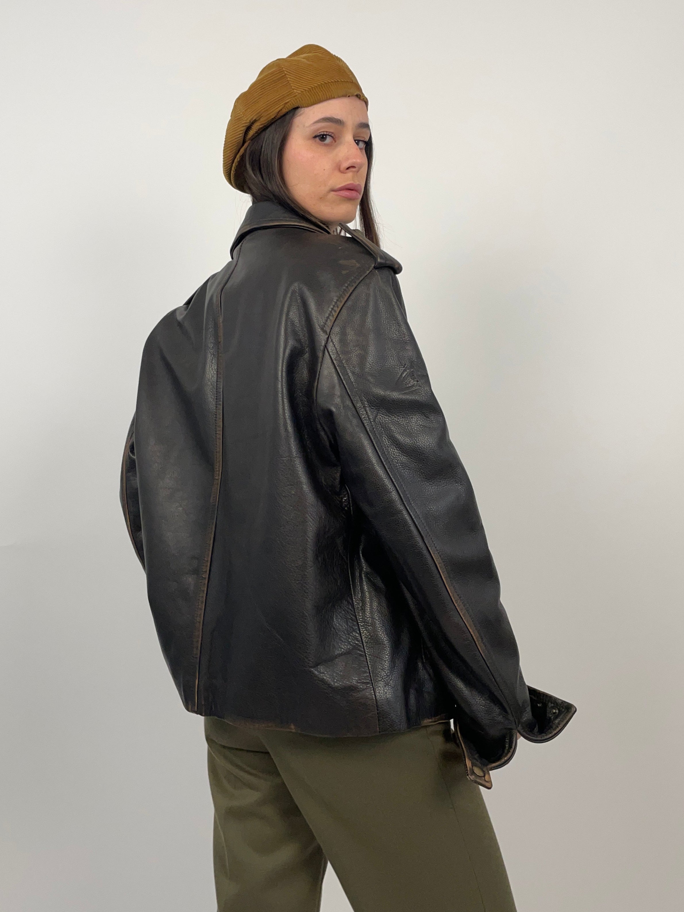Lether jacket anni '80