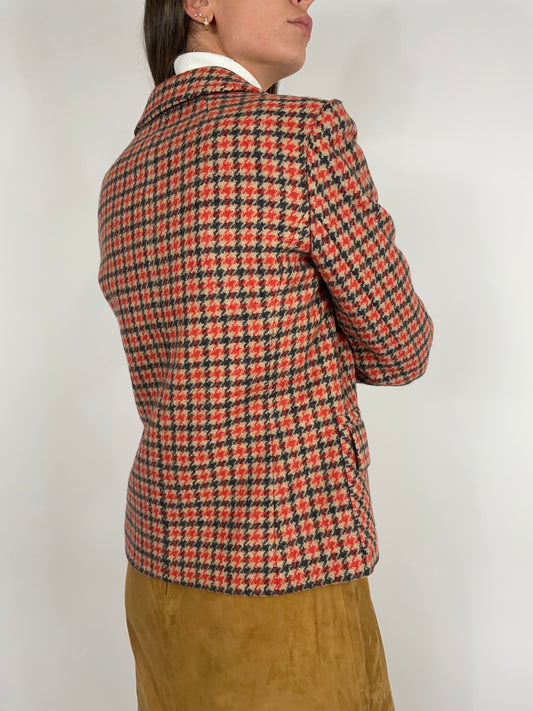 1970s houndstooth wool jacket