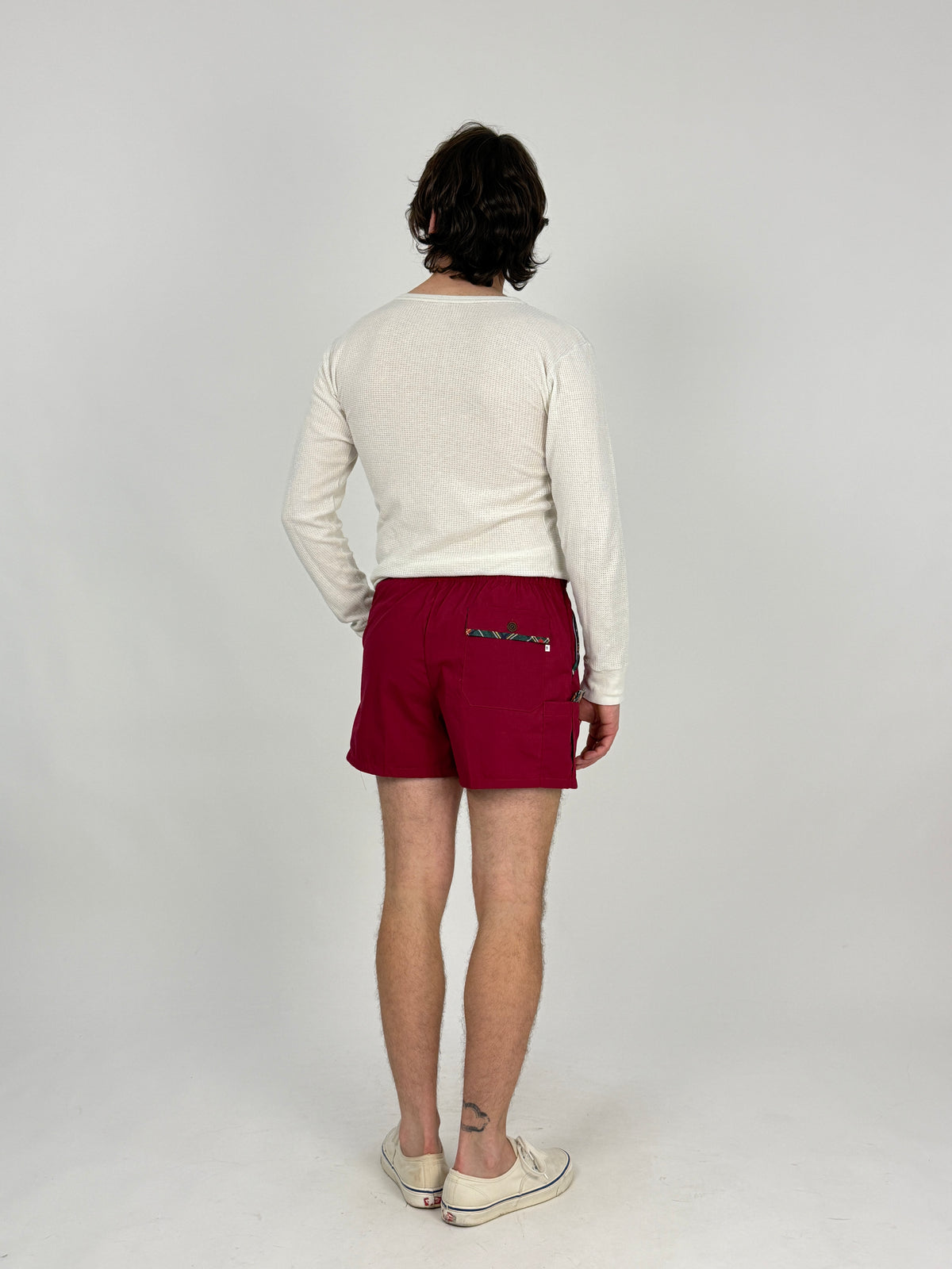 Shorts Bordeaux Vintage Anni '80 - Taglia 48/M