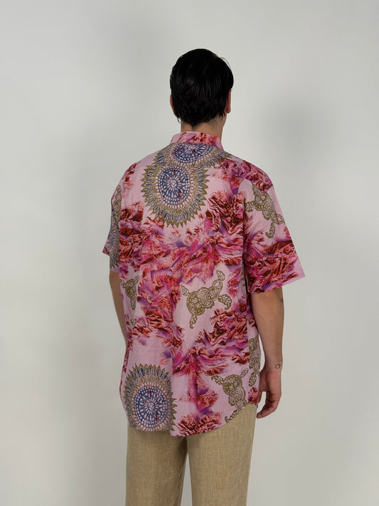 Camicia vintage in cotone fantasia