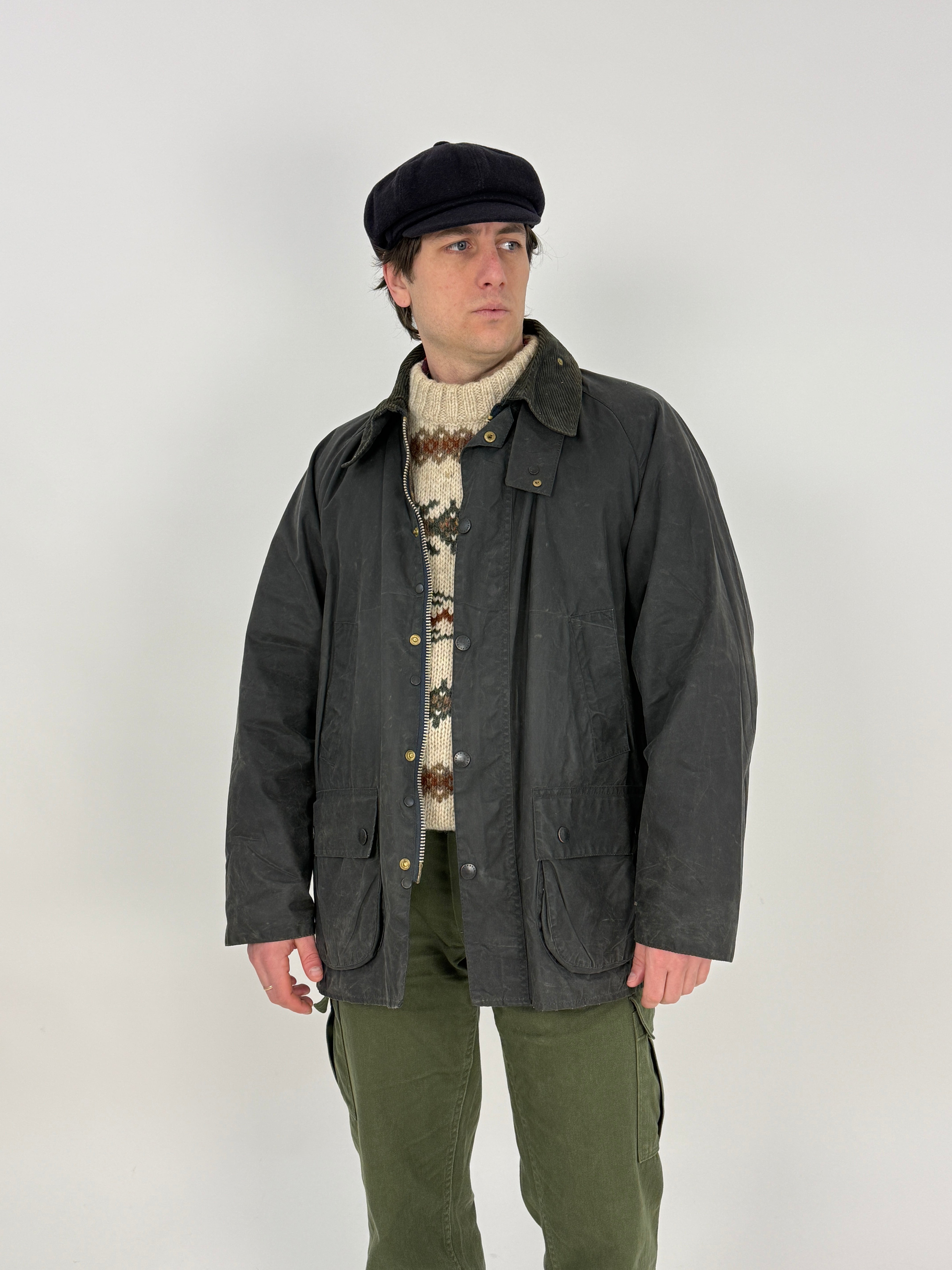 Giacca Barbour Bedale anni '90 – Waxed Jacket Blu, Made in England