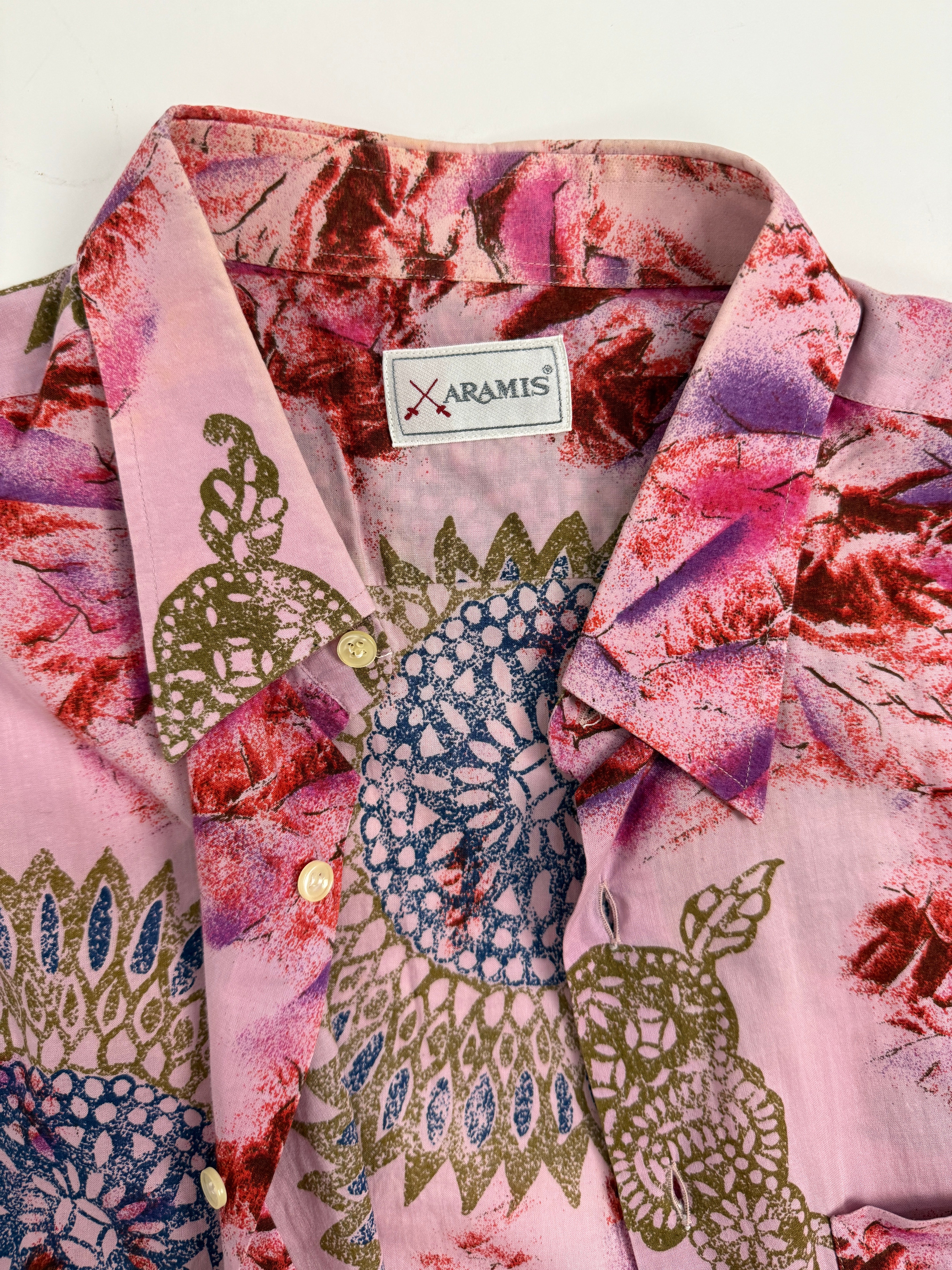 Camicia vintage in cotone fantasia