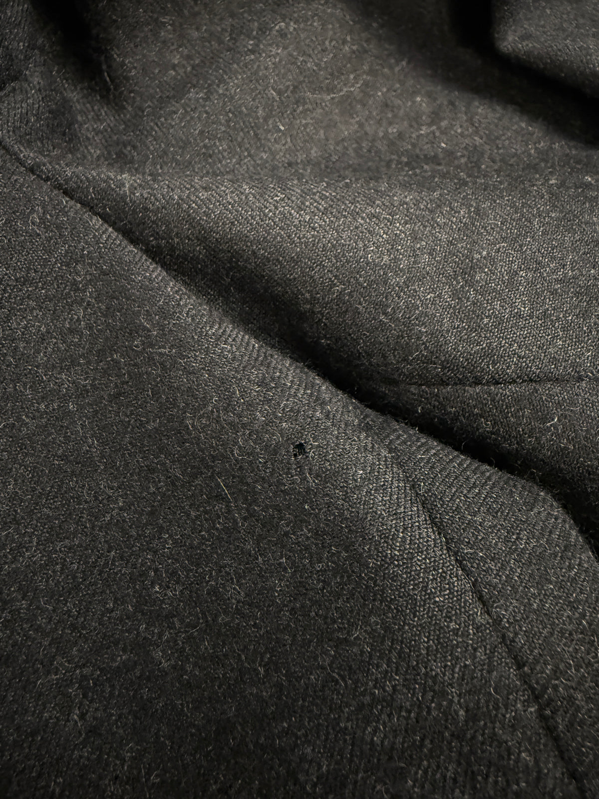 Pantaloni Cargo in Lana Grigio Antracite - Taglia 48