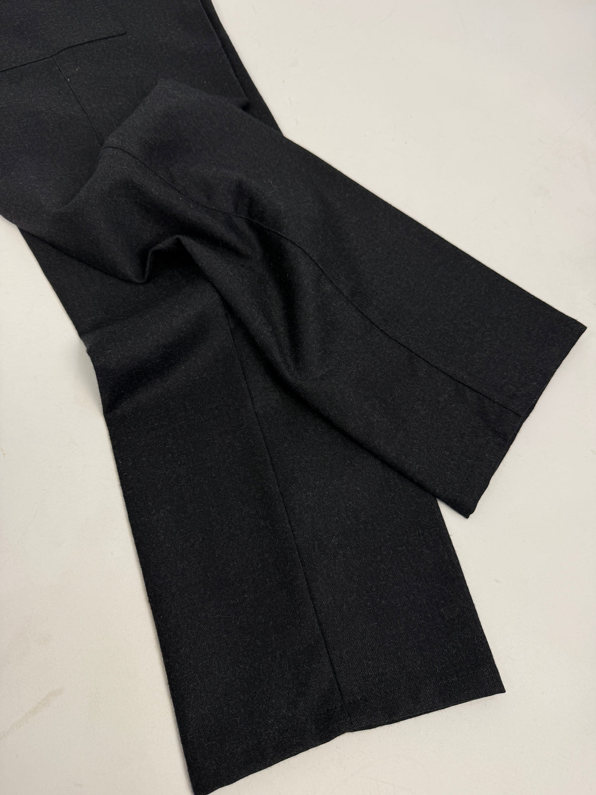 Pantaloni Cargo in Lana Grigio Antracite - Taglia 48