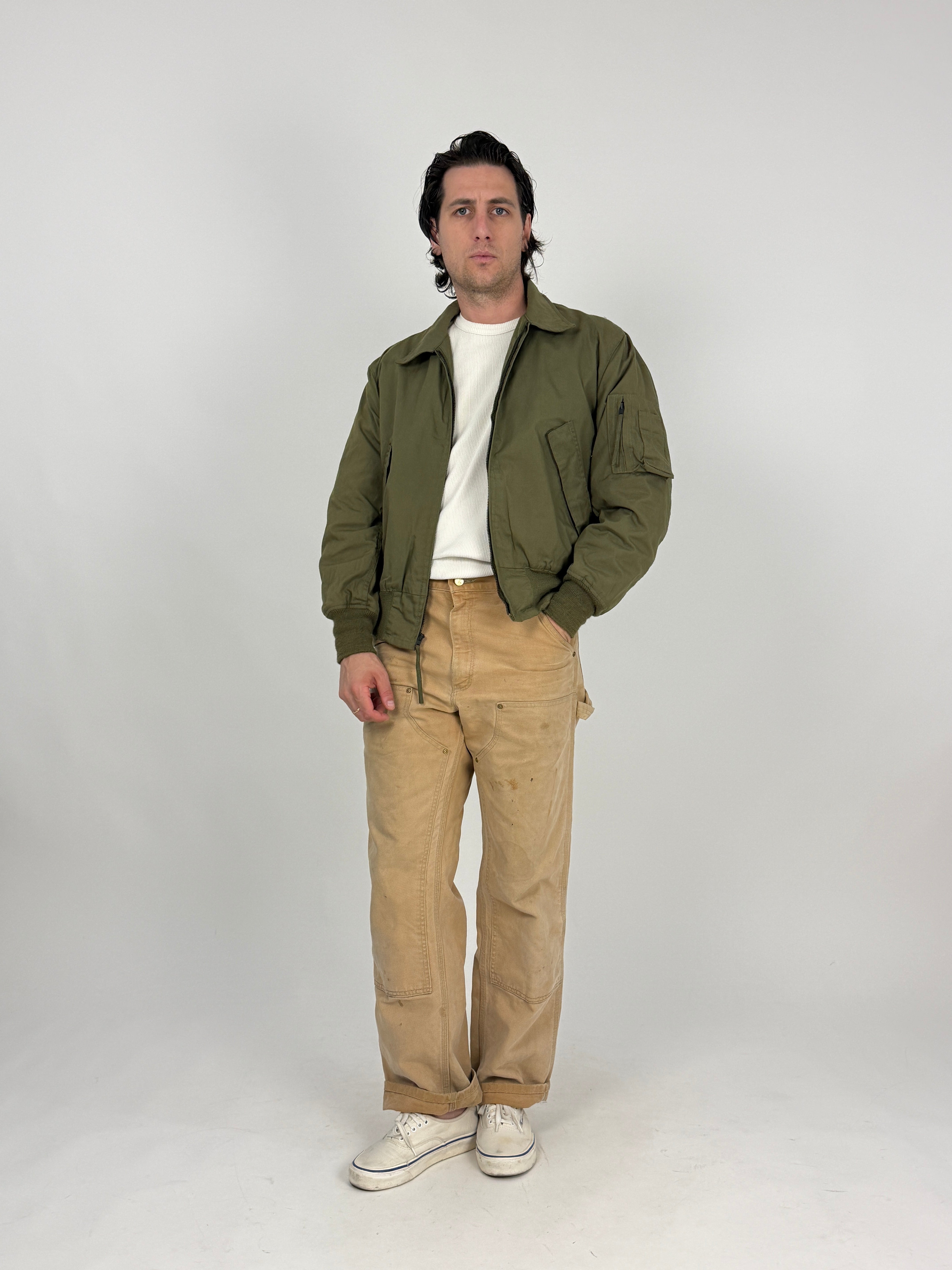 Giacca da Volo Militare US Army CWU-36/P Nylon Verde Oliva - Taglia M