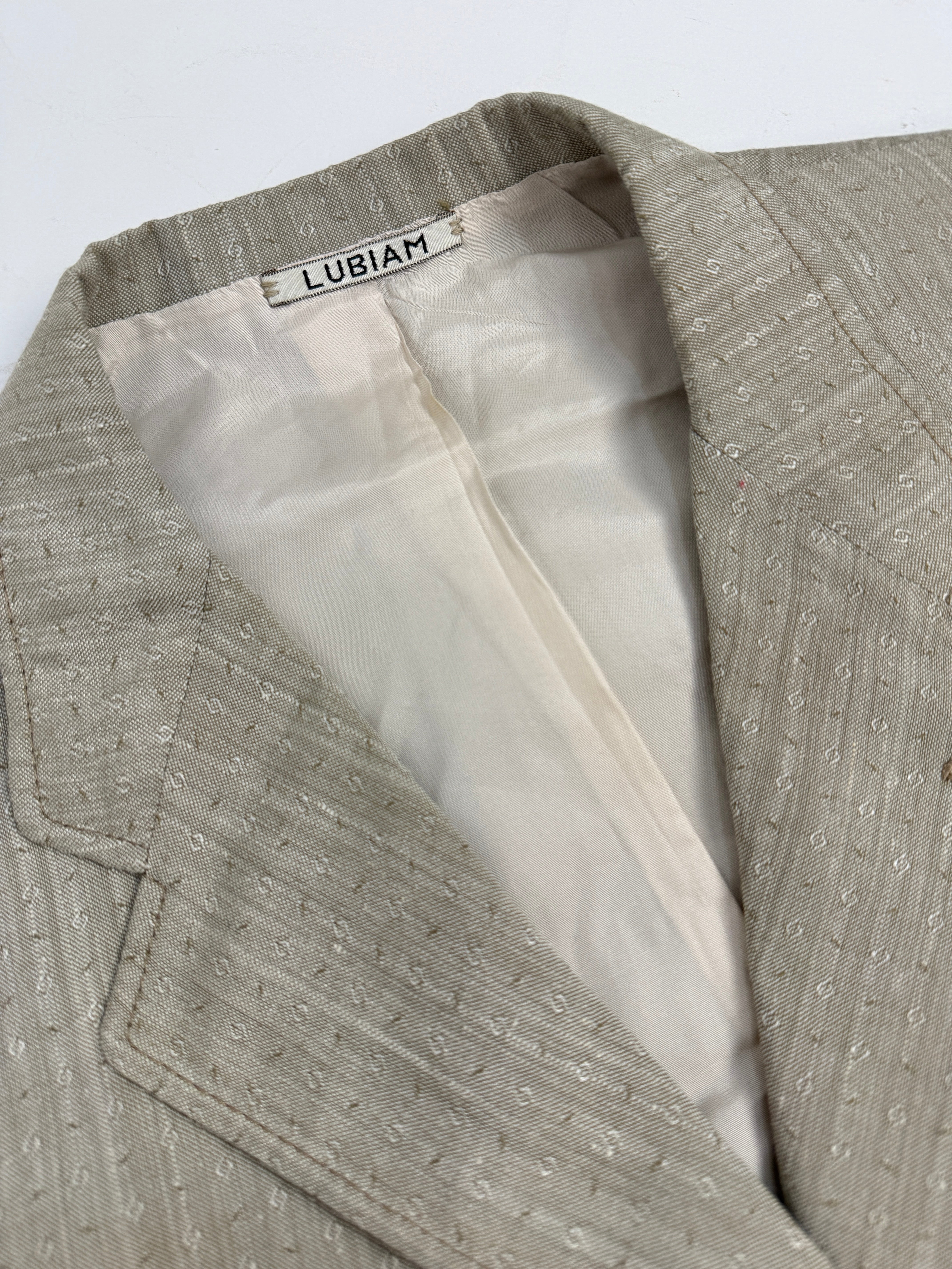 Completo Lubiam Anni '70 Beige - Taglia 48/50