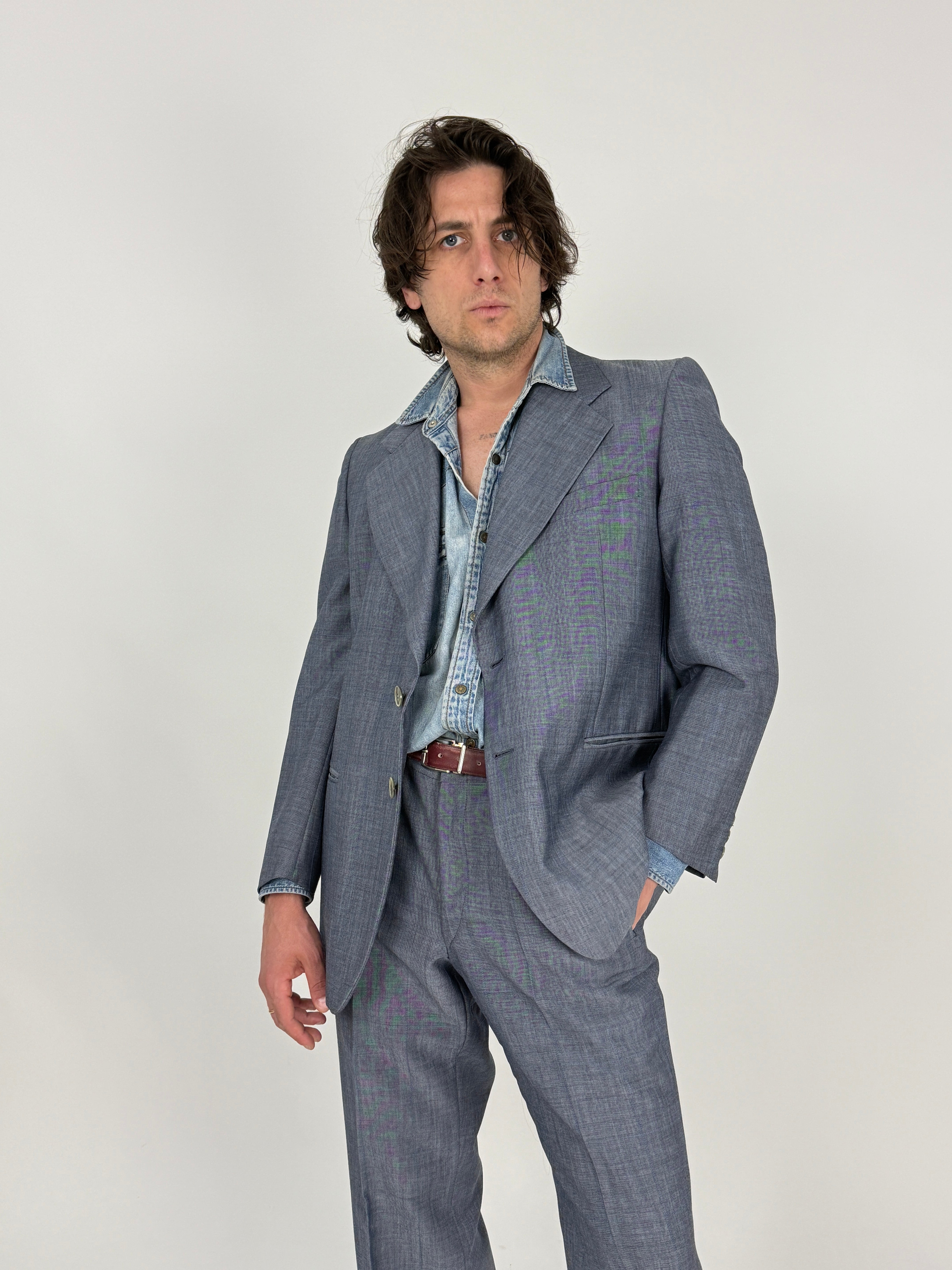 Completo Vintage Lana Kid Mohair Anni '70