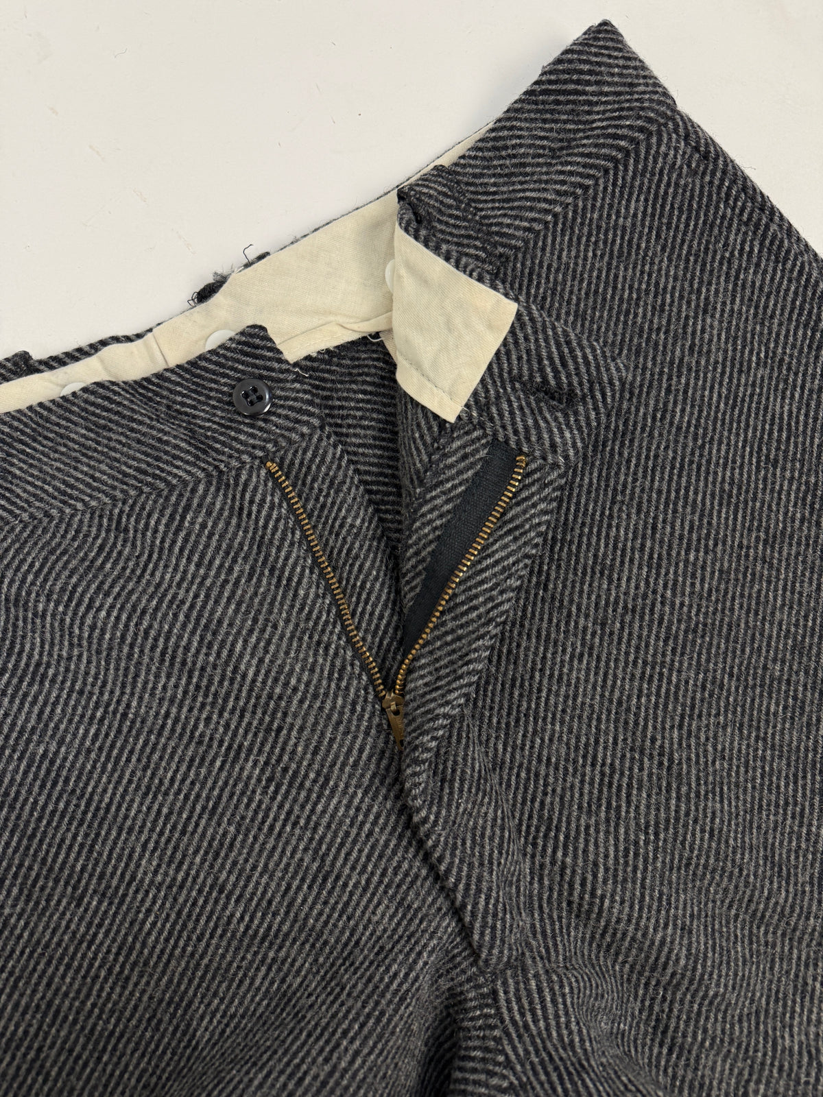 Pantaloni Workwear Anni '50/'60 Lana Spigata - Taglia 54