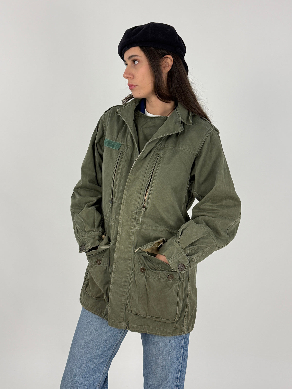 Parka Militare Francese M64 SCECAM Paris 1969 - Taglia M/L