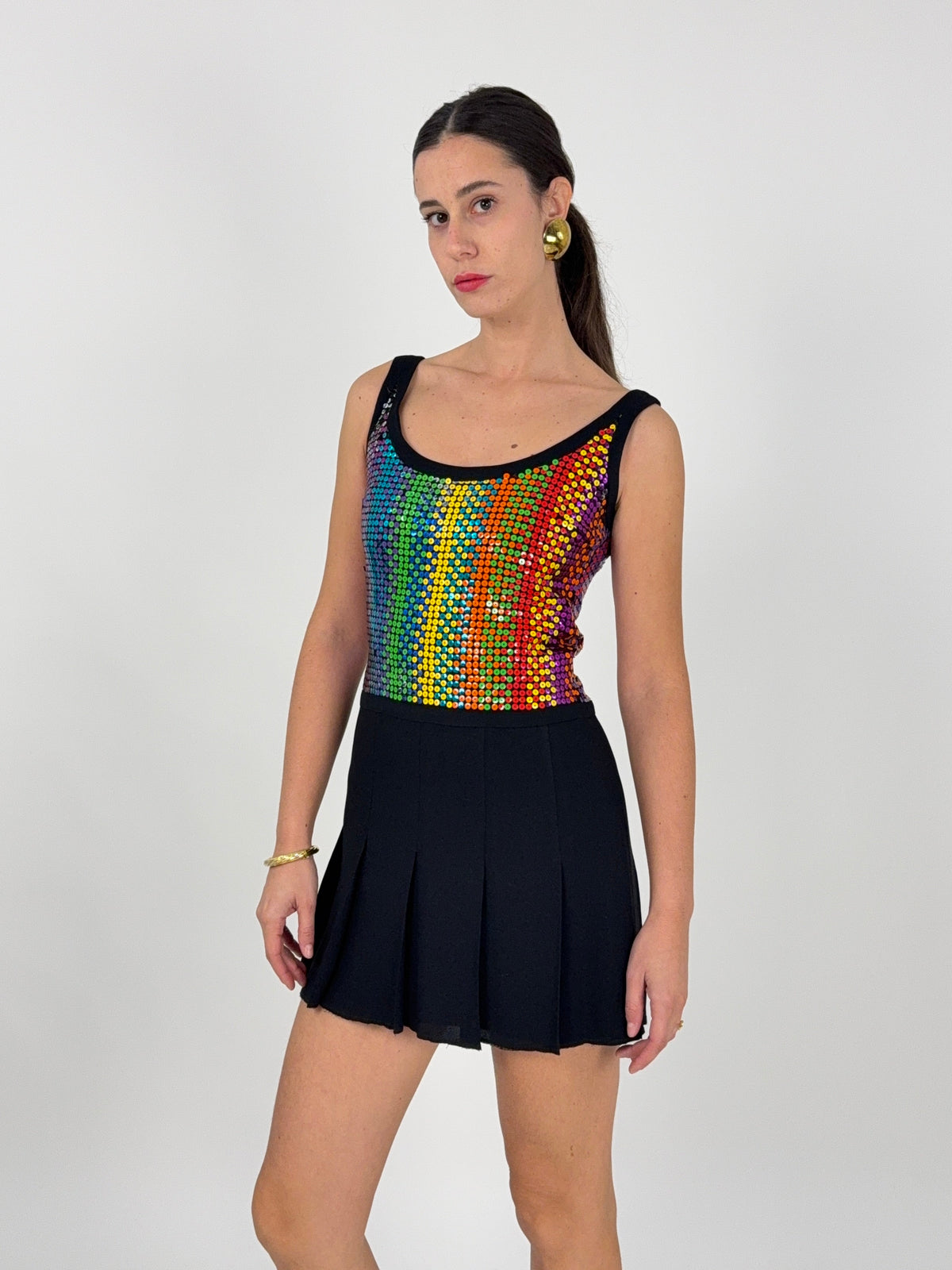 Abito Mini Anni '70/'80 Louis Féraud Paris - Taglia M