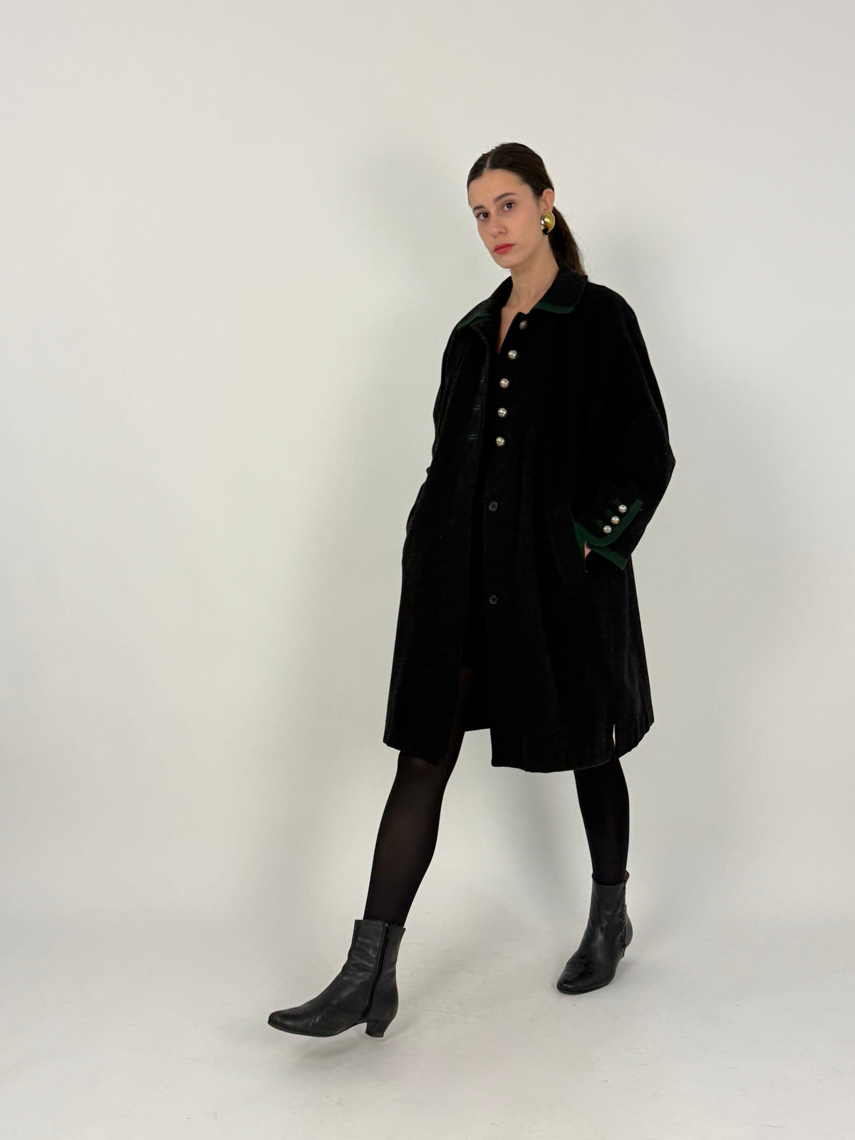 Cappotto Loden Austriaco Vintage H. Moser - Taglia M/L