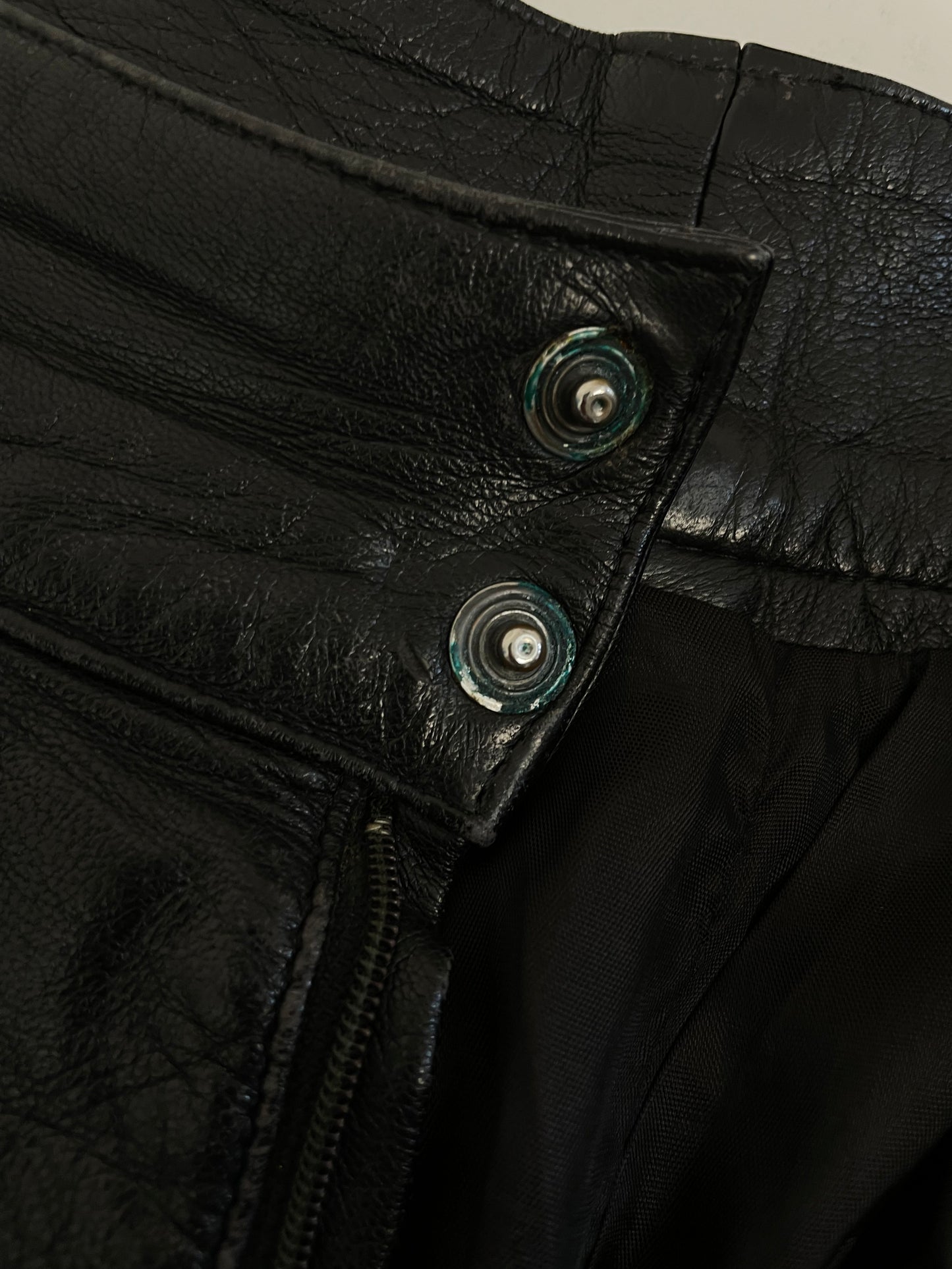 Pantaloni in vera pelle anni '80