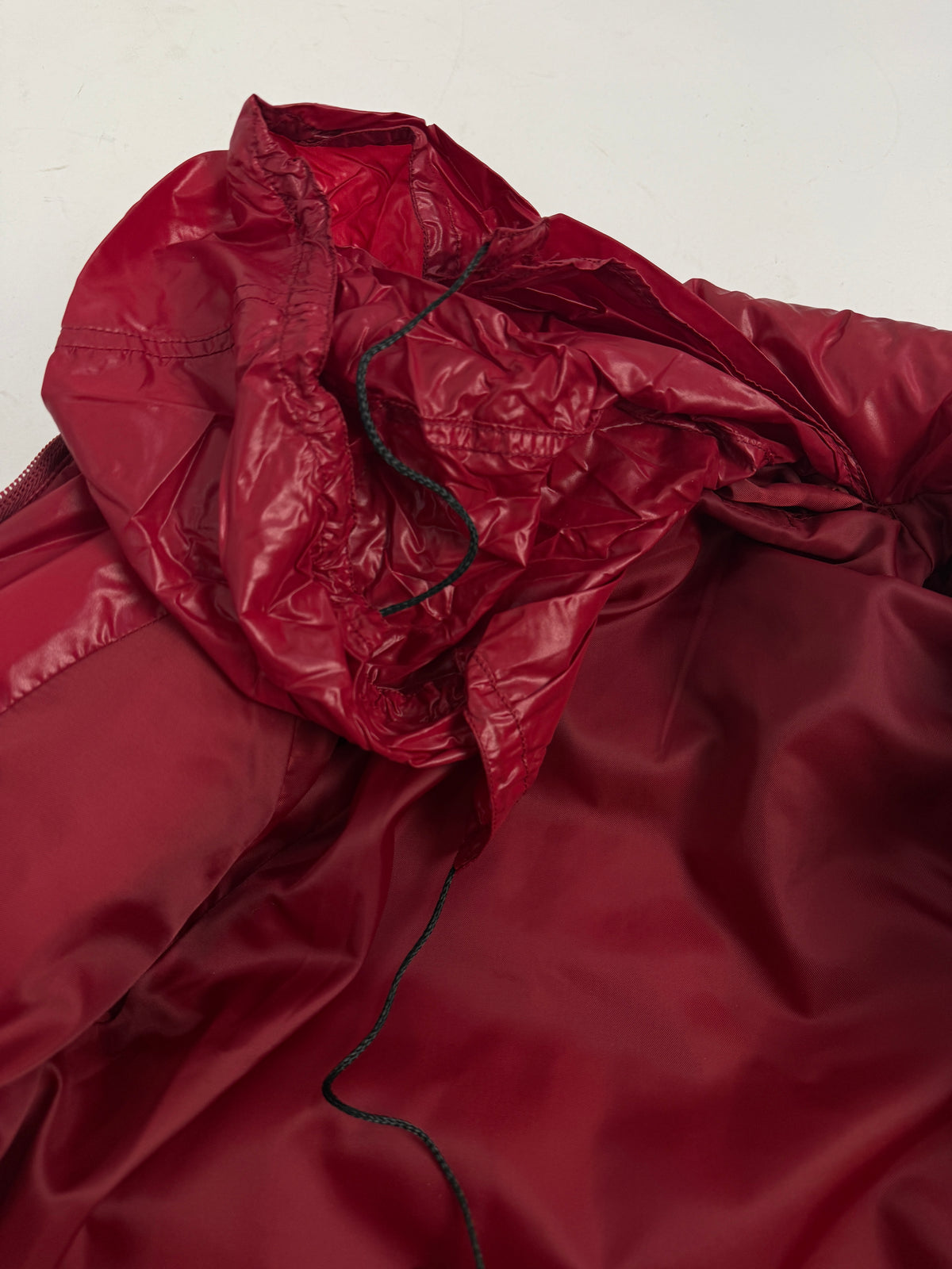 Piumino Ellesse Anni '70/'80 Rosso e Blu Glossy - Taglia S/40