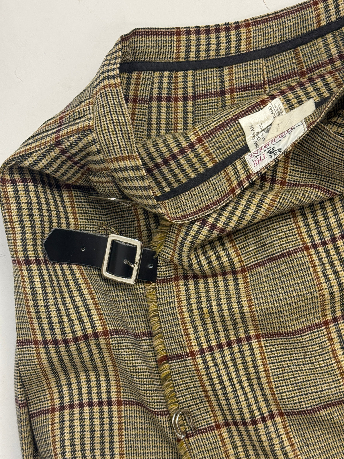 Gonna Kilt Scozzese Vintage in Lana Plissettata Tartan - Taglia 44/L
