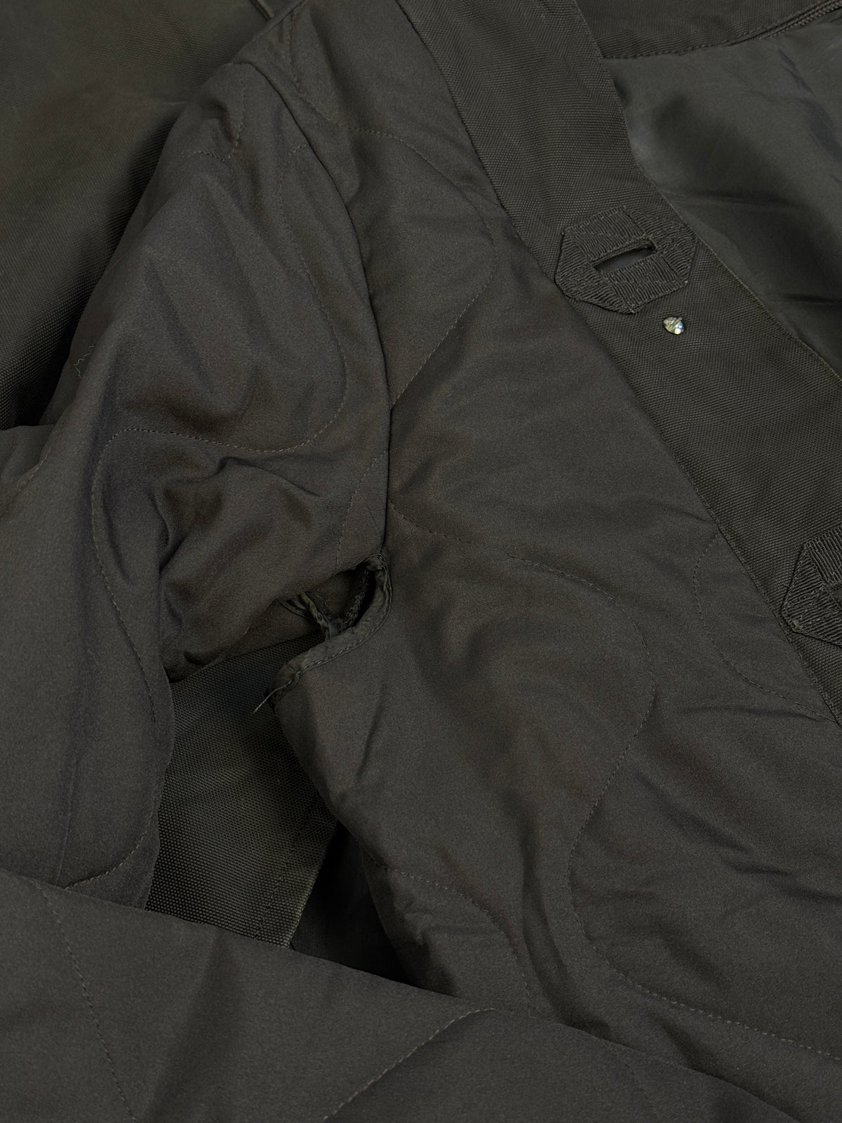 Cappotto Anni '90 Cotone Canvas Marrone Interno Staccabile - Taglia M