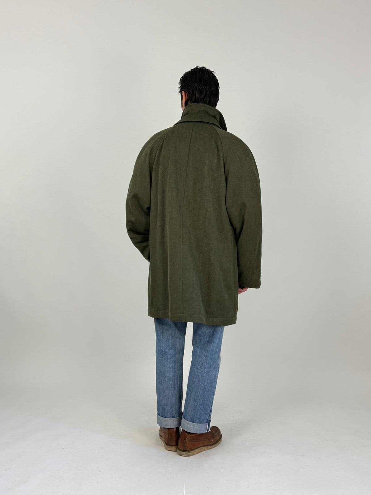 Cappotto Vintage Trussardi Sportswear Fodera Tartan - Taglia L
