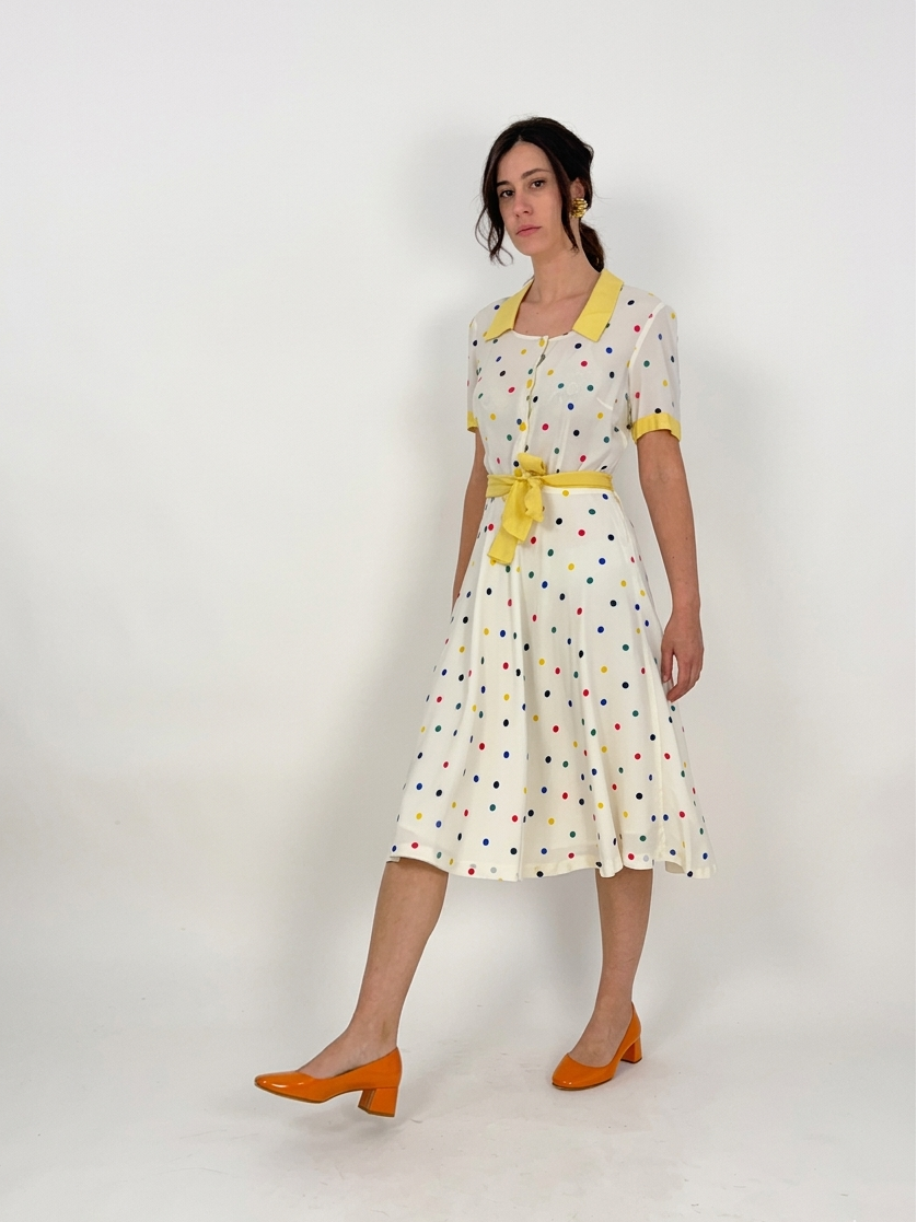 Abito sartoriale in pura seta anni '60