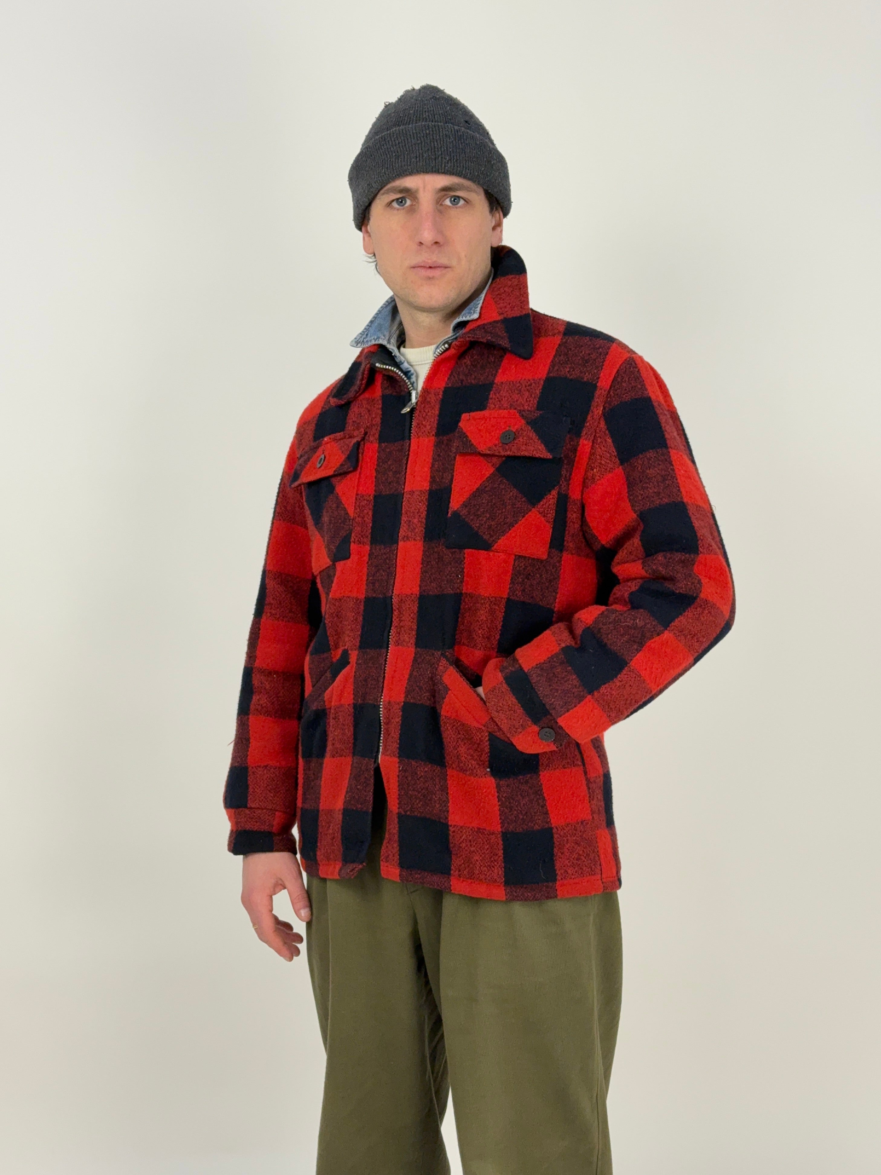 Giacca Buffalo Check in lana anni ’60/’70