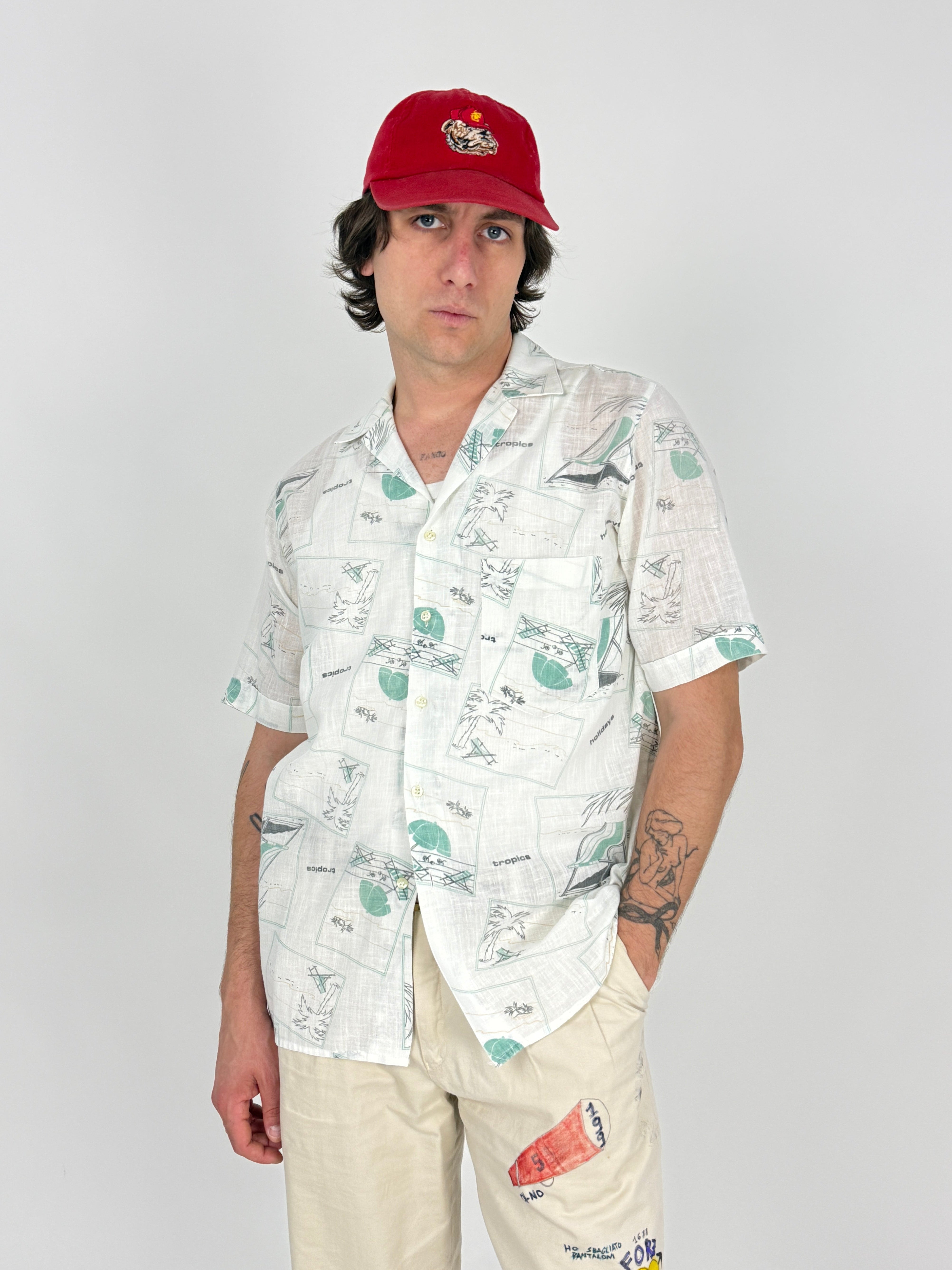 Camicia primi anni '80 manica corta - Taglia M