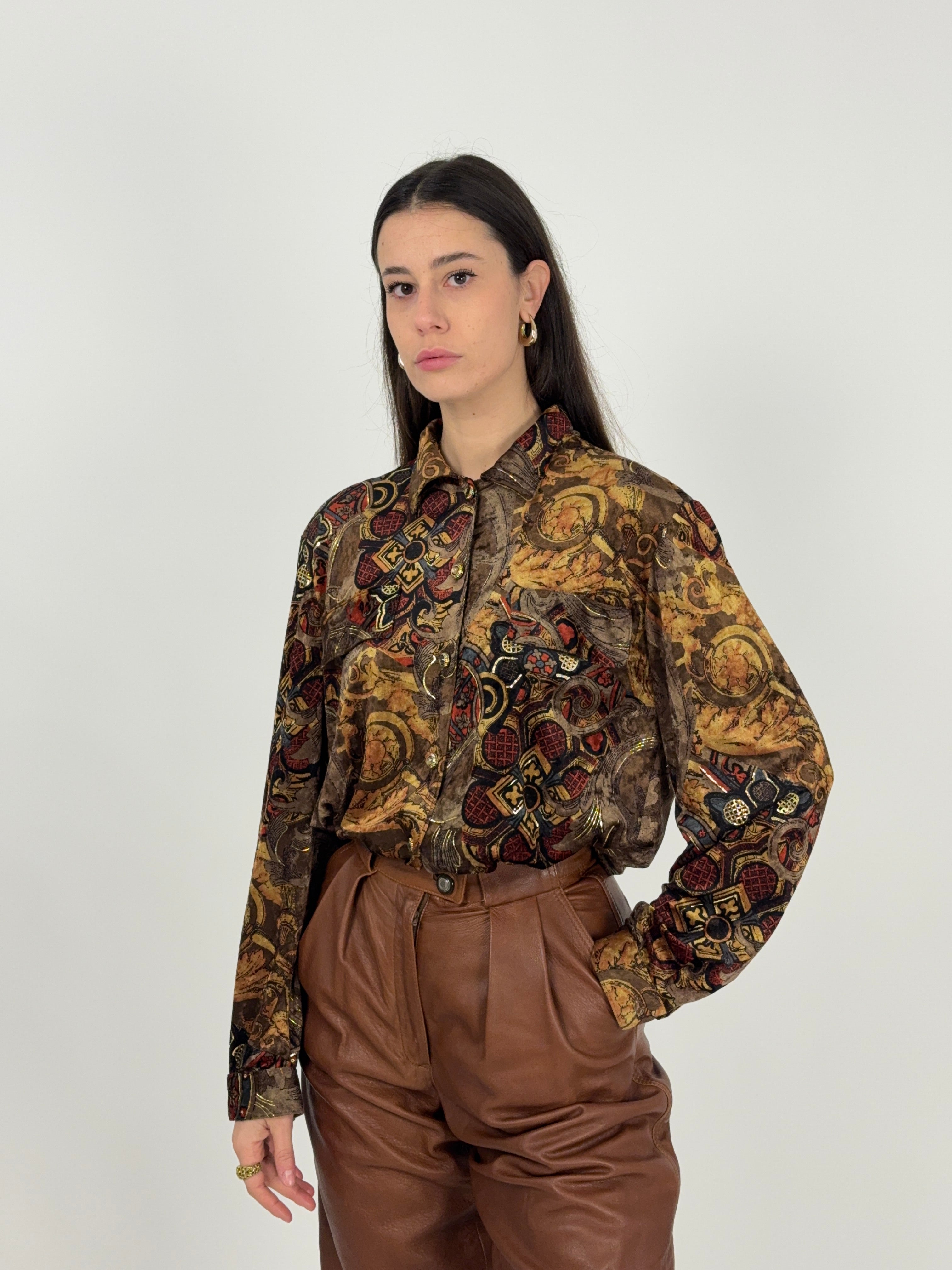 Camicia velluto barocco anni '90