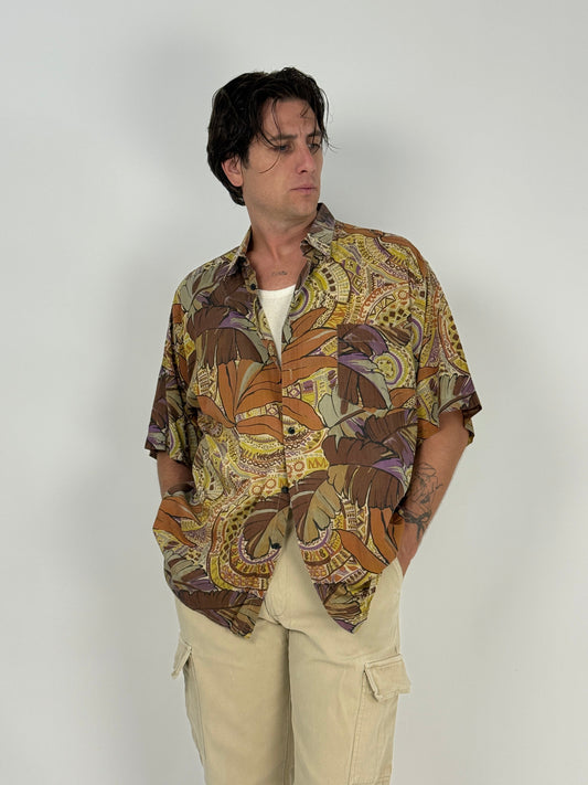 Camicia manica corta fantasia