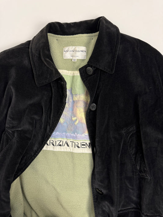 Cappotto Krizia anni '80 in velluto