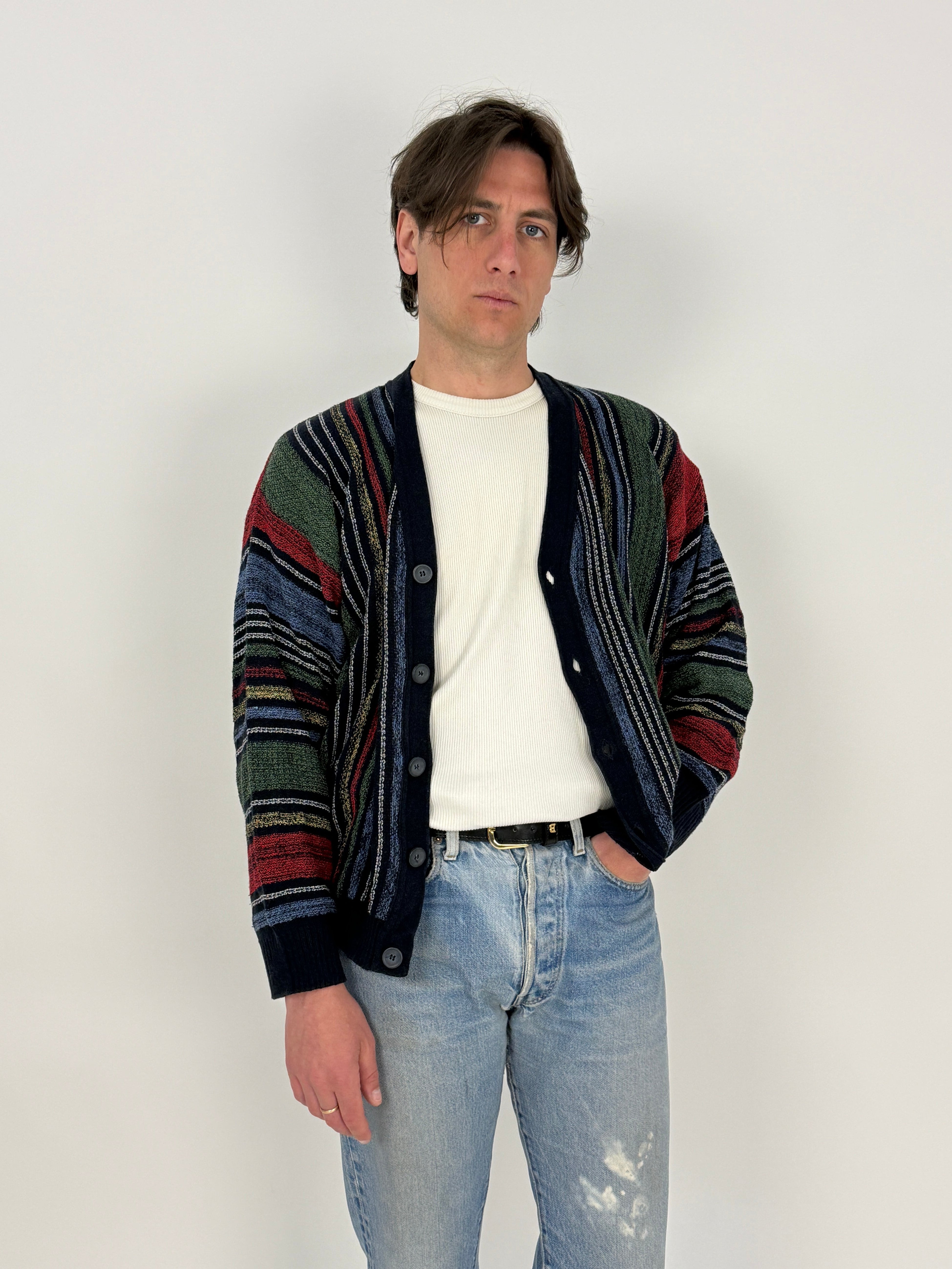 Cardigan anni '80 in cotone