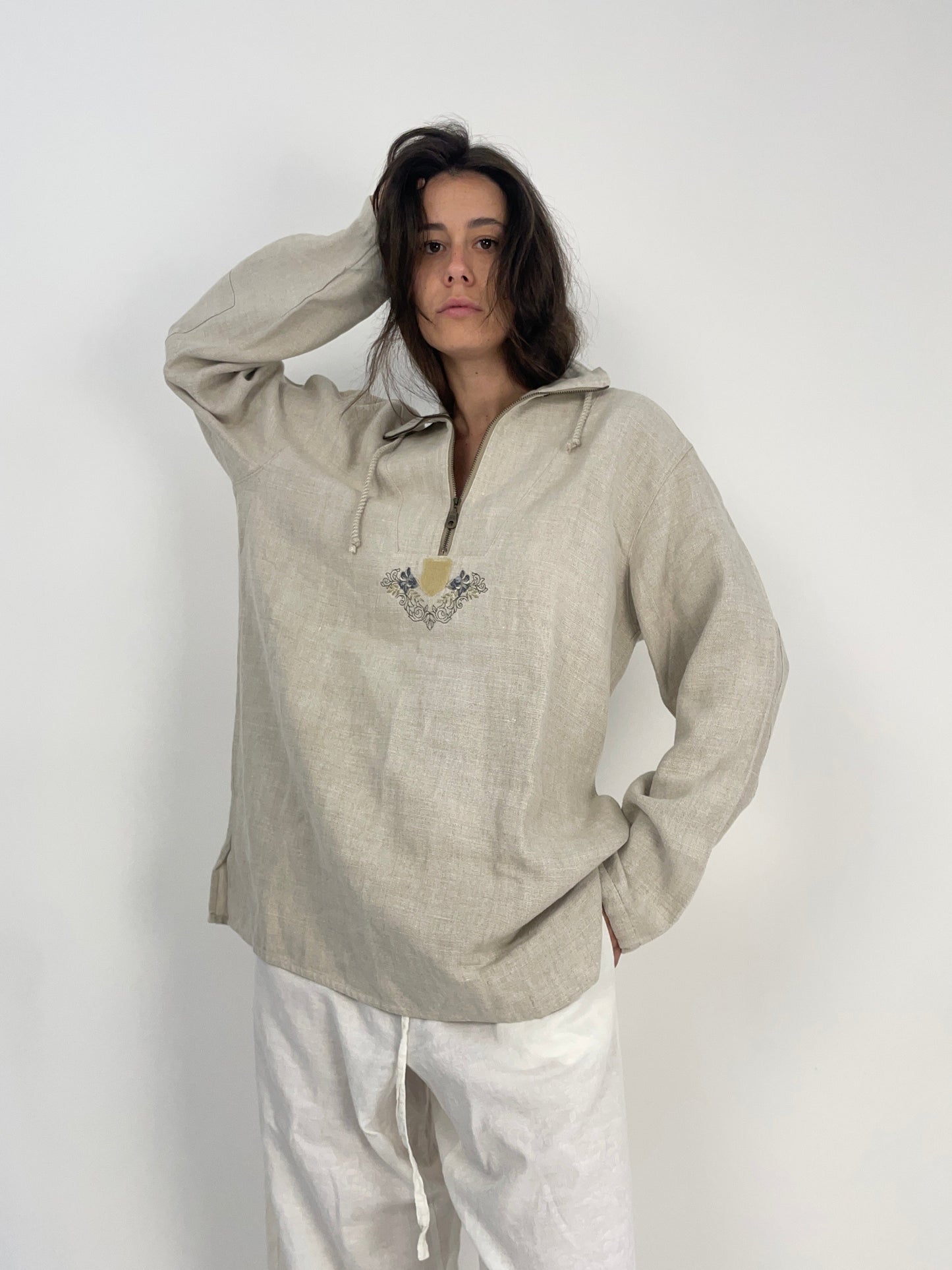 Casacca austriaca vintage in lino