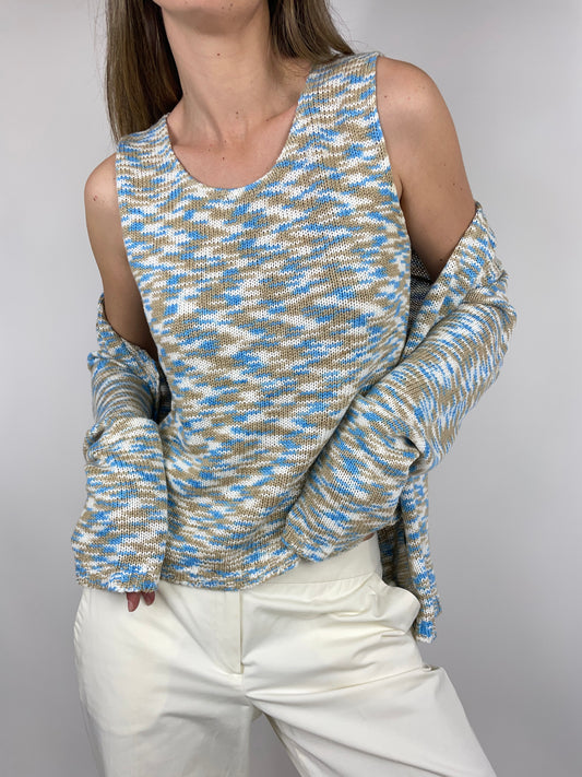 set-cardigan-e-top-donna-cotone-estivo