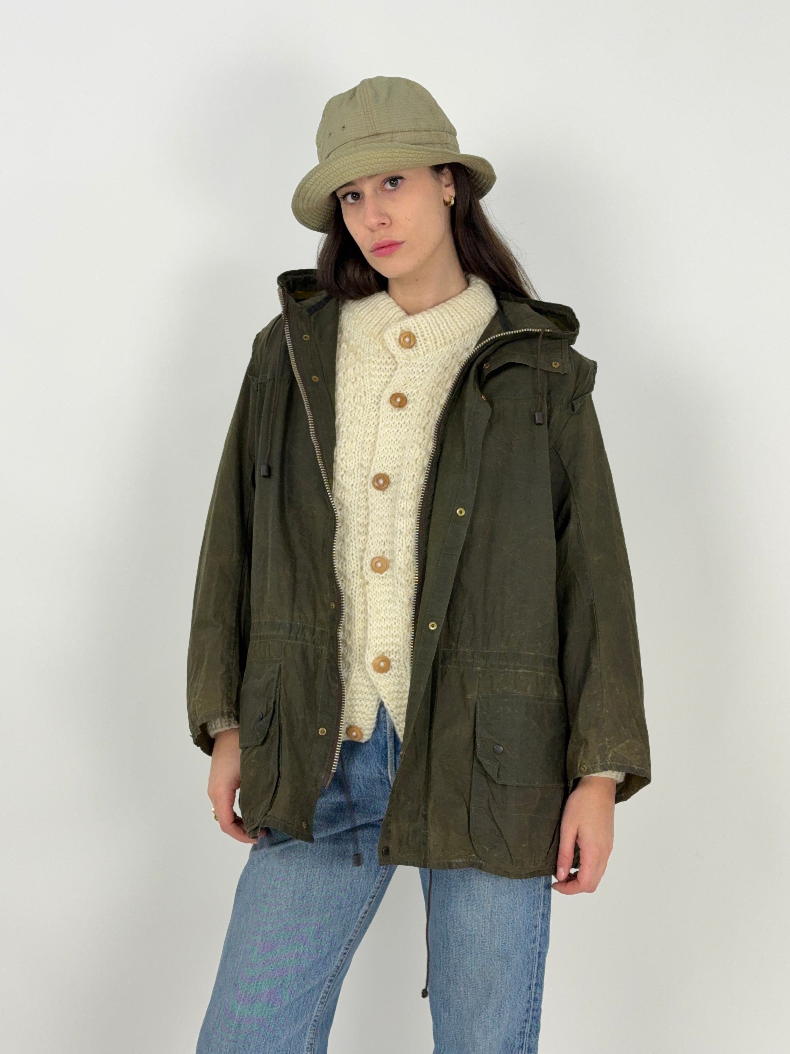 Barbour Durham due corone - Made in England anni '80 - Fangovintage
