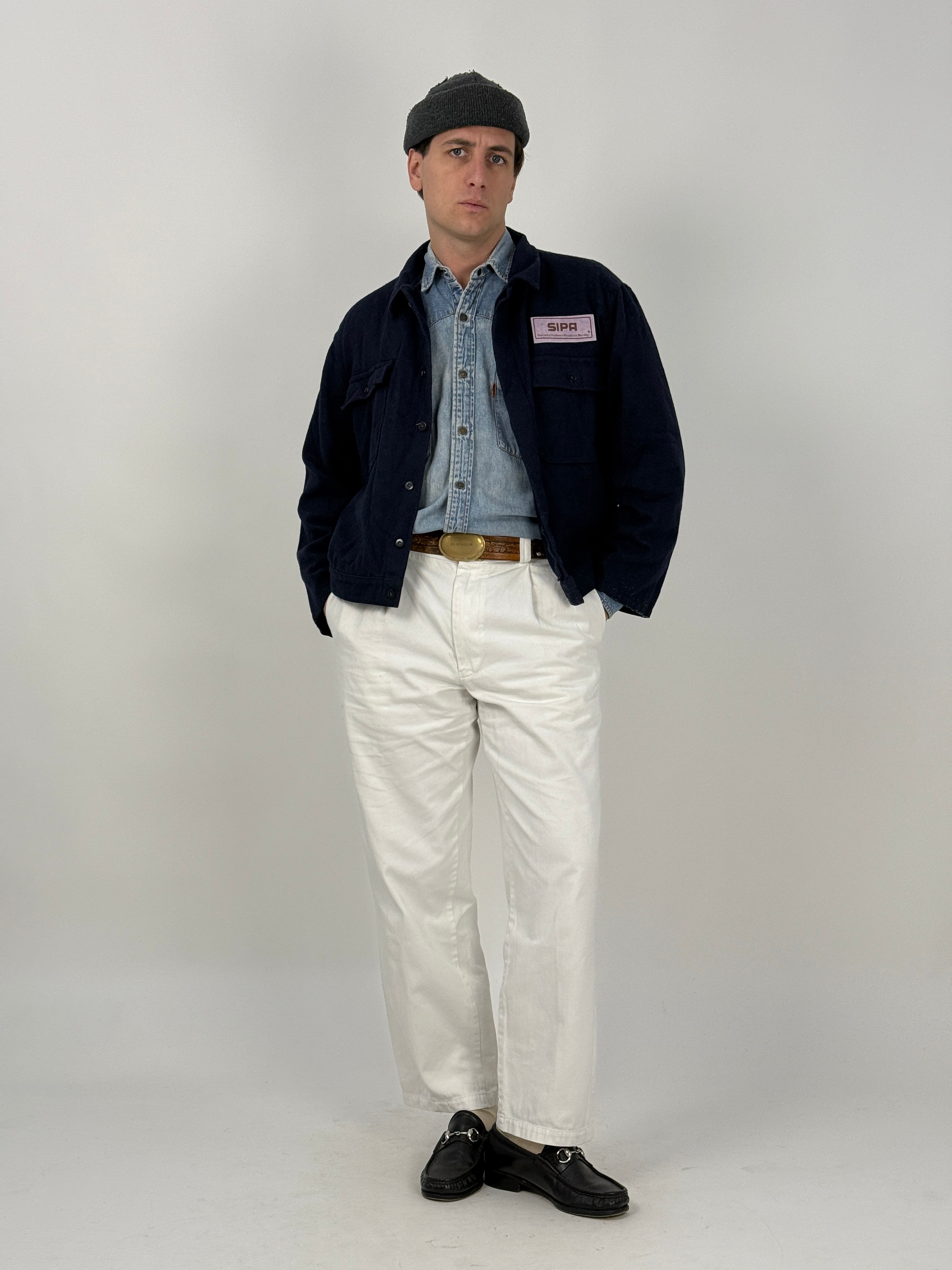 Giacca da lavoro SIPA in lana anni ’70