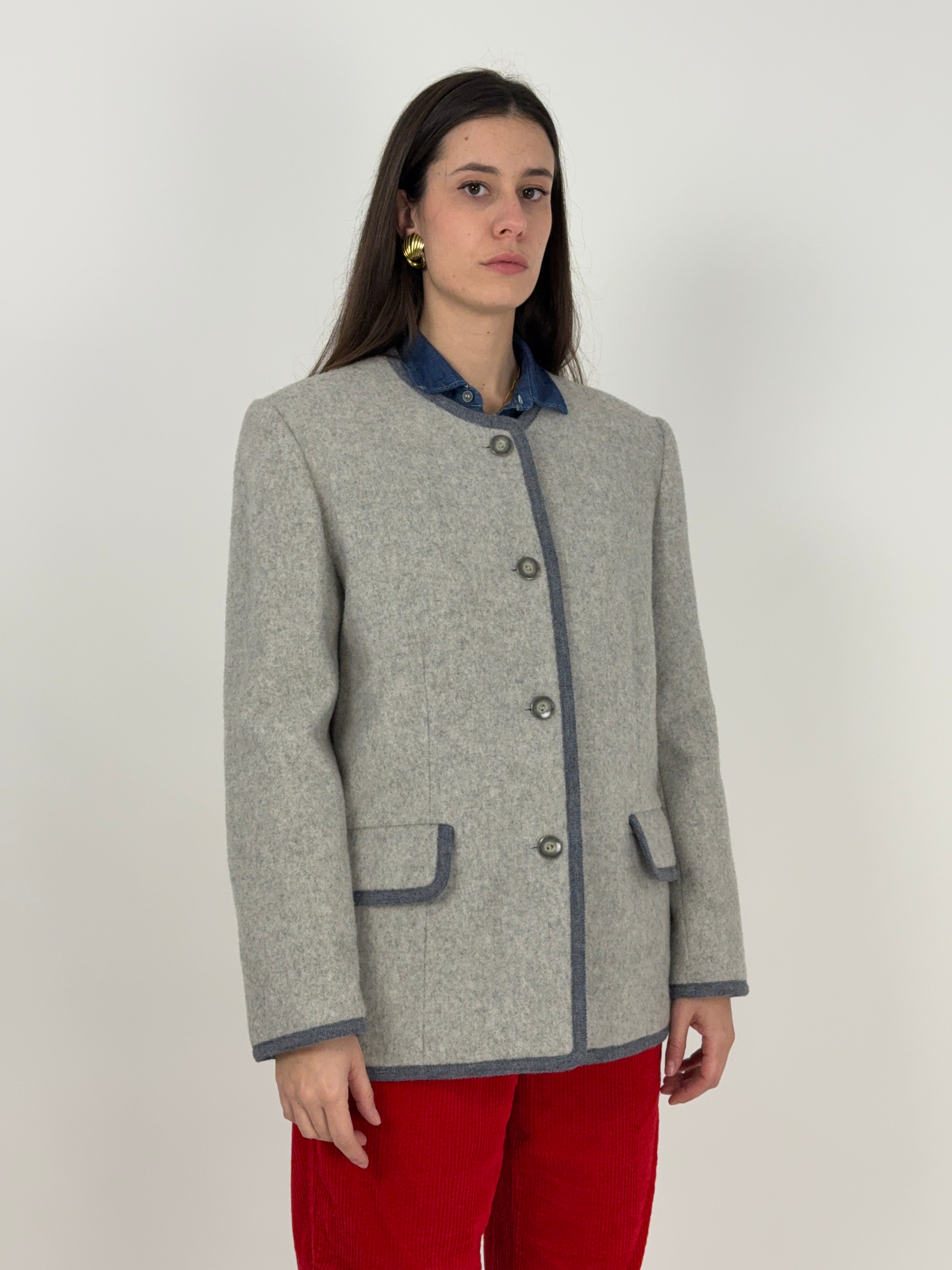 Giacca vintage in lana cotta