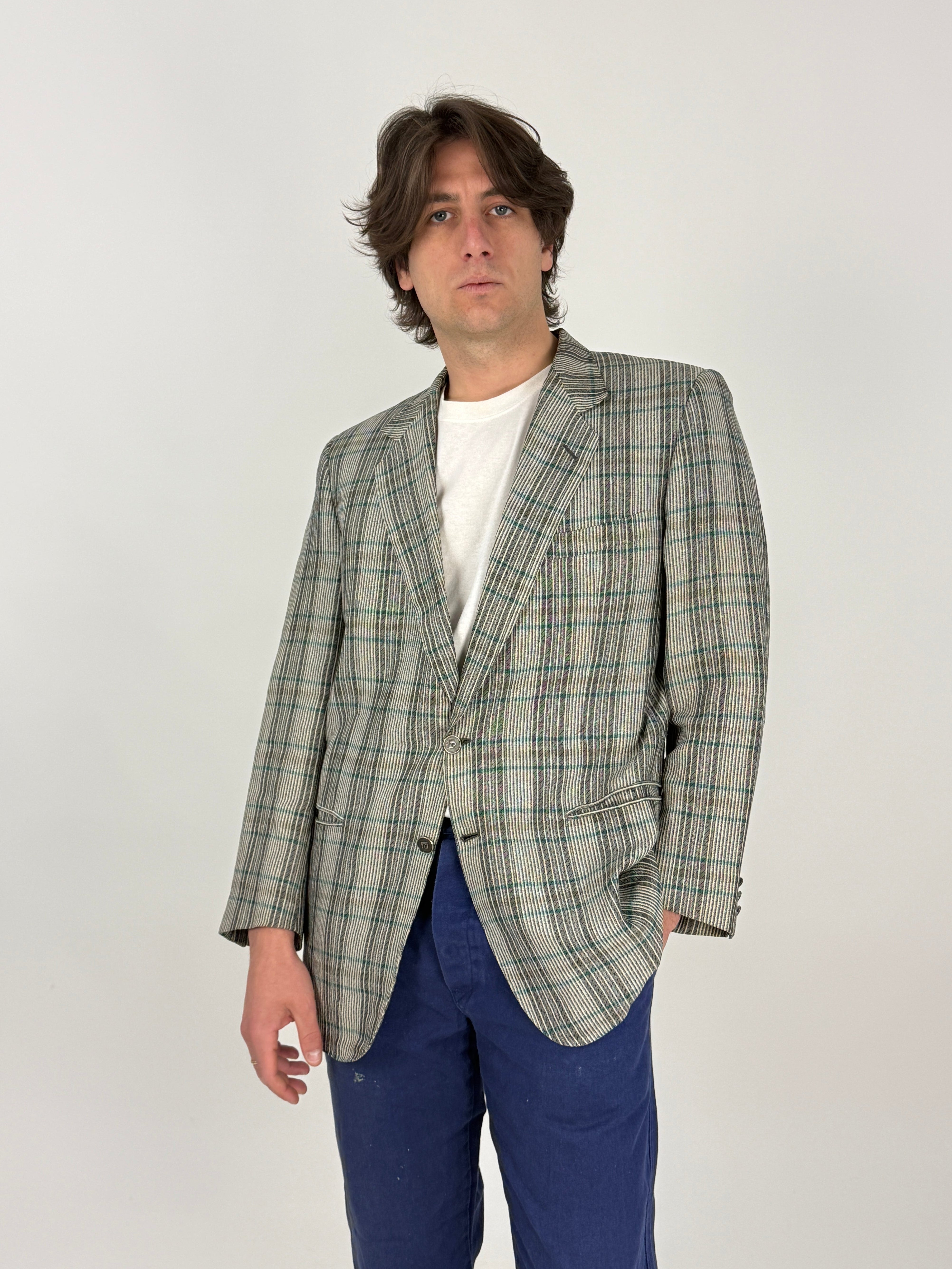 Giacca vintage Pierre Cardin in puro lino