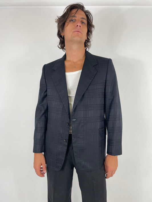 Single-breasted wool jacket