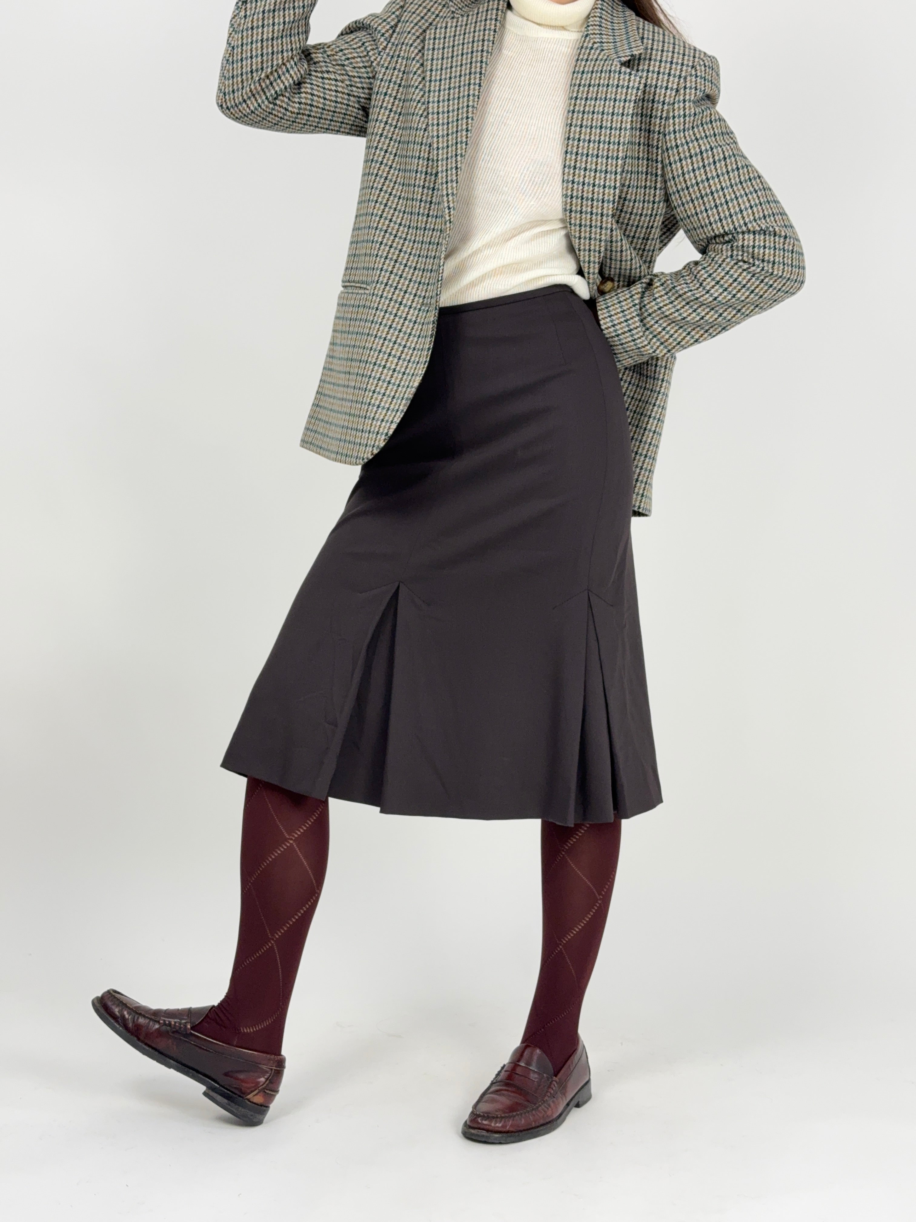 Gonna midi con Pieghe Frontali anni ’90