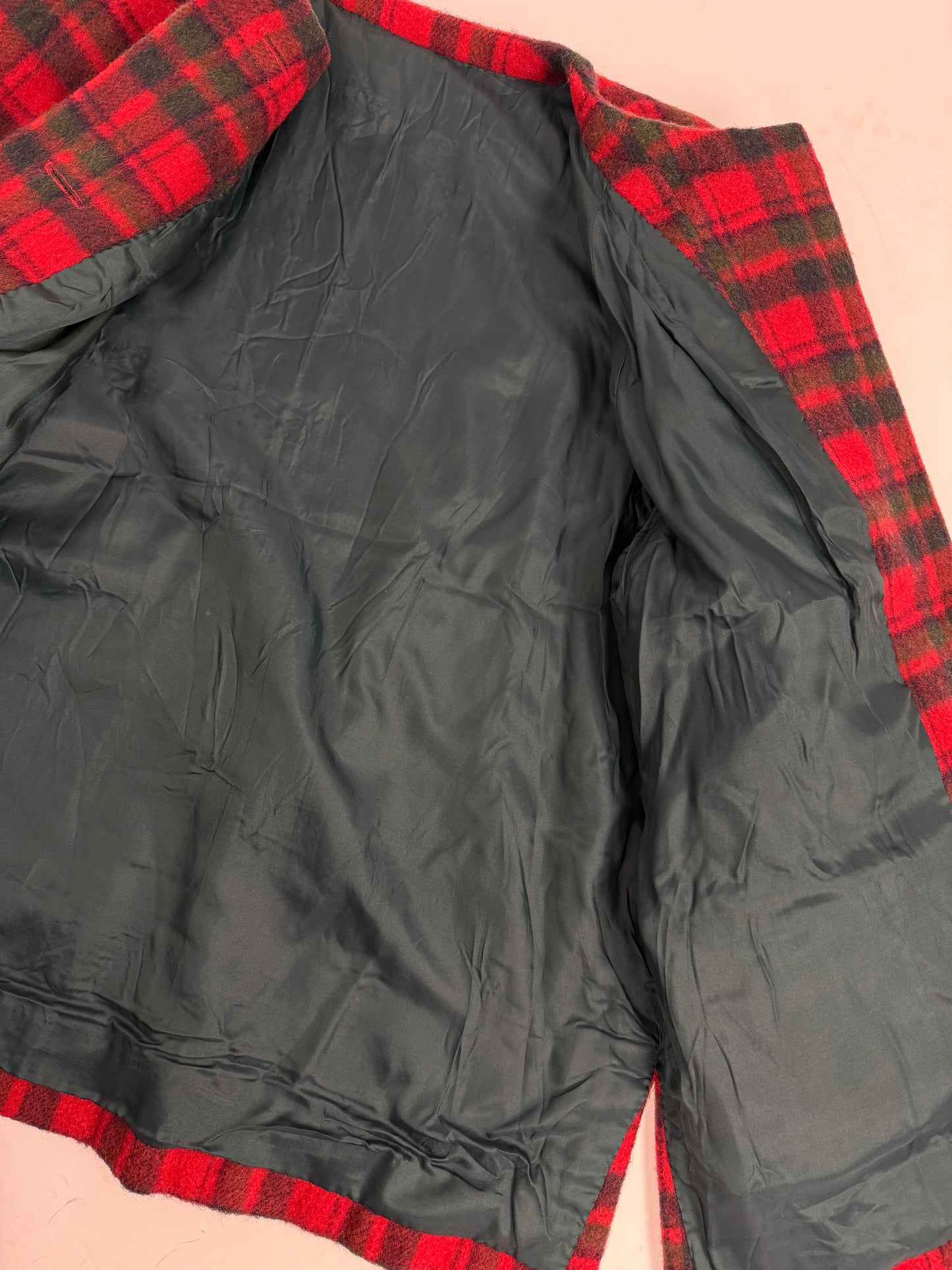 Cappotto sartoriale in lana a quadri