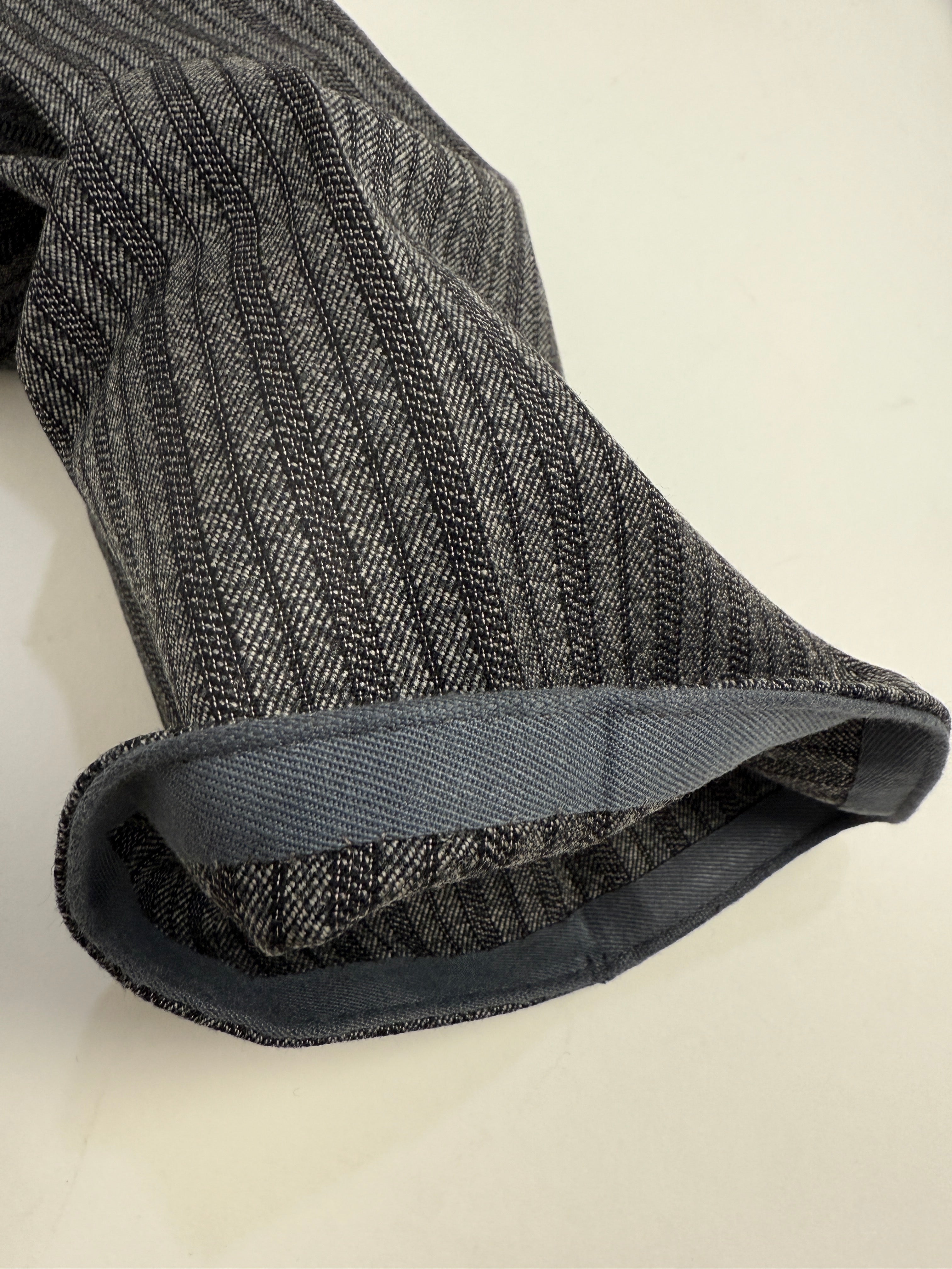 Pantaloni anni '60 in lana a righe