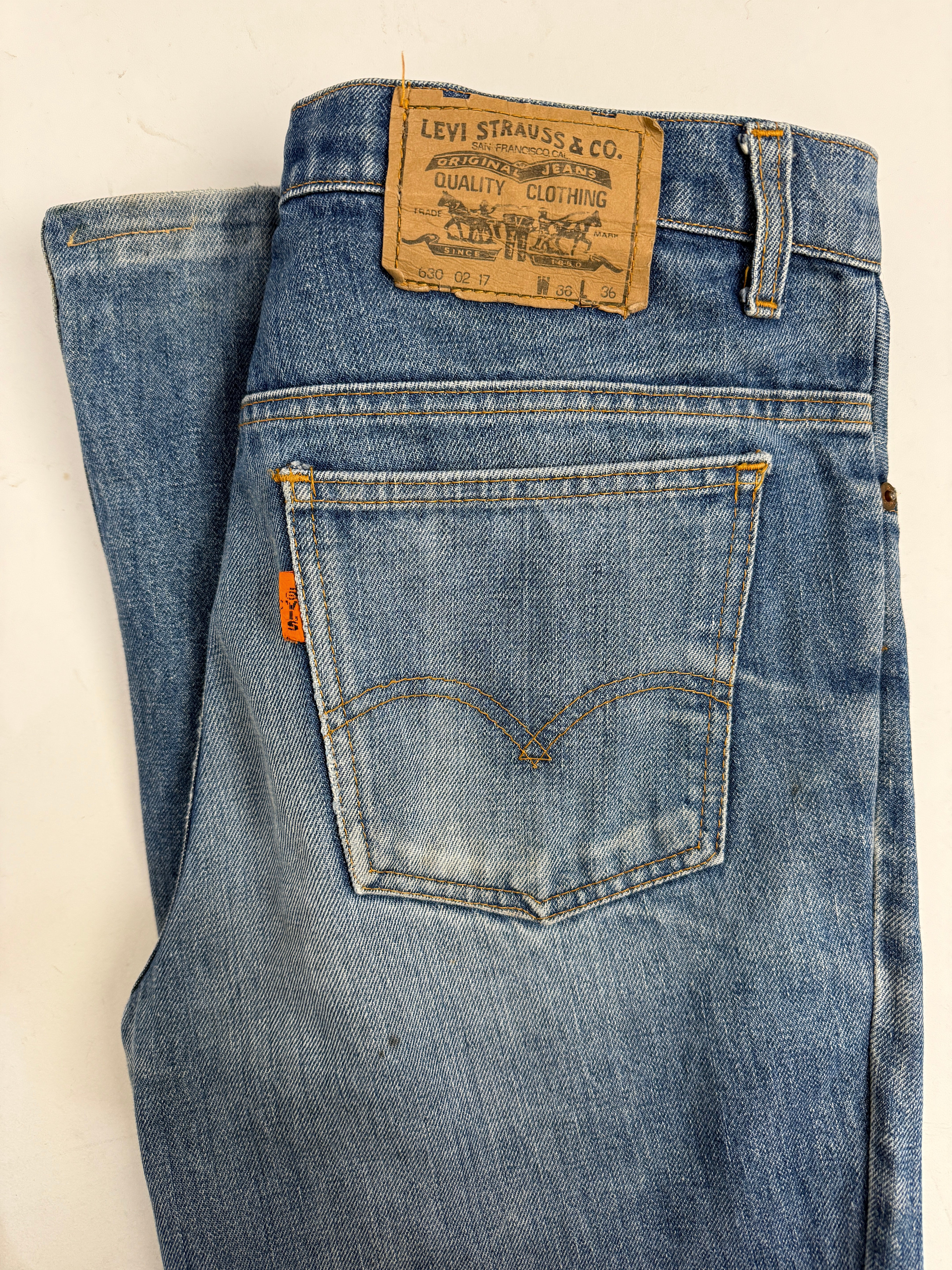 Jeans Levi's 630 0217 Orange Tab - Fangovintage