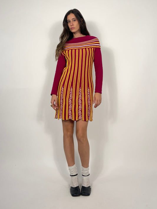 Abito corto in maglia