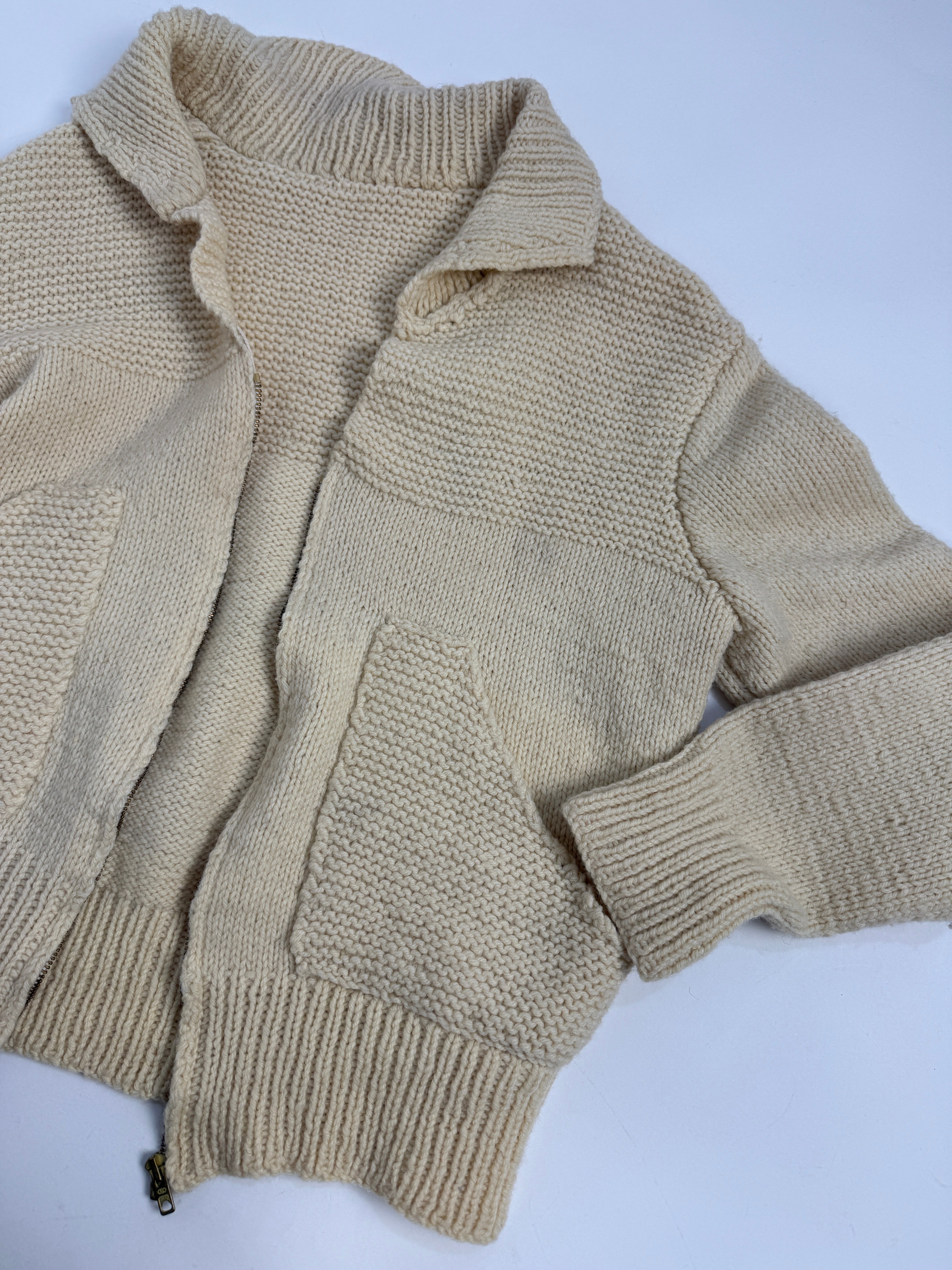 Cardigan lavorato a mano anni ’60/’70