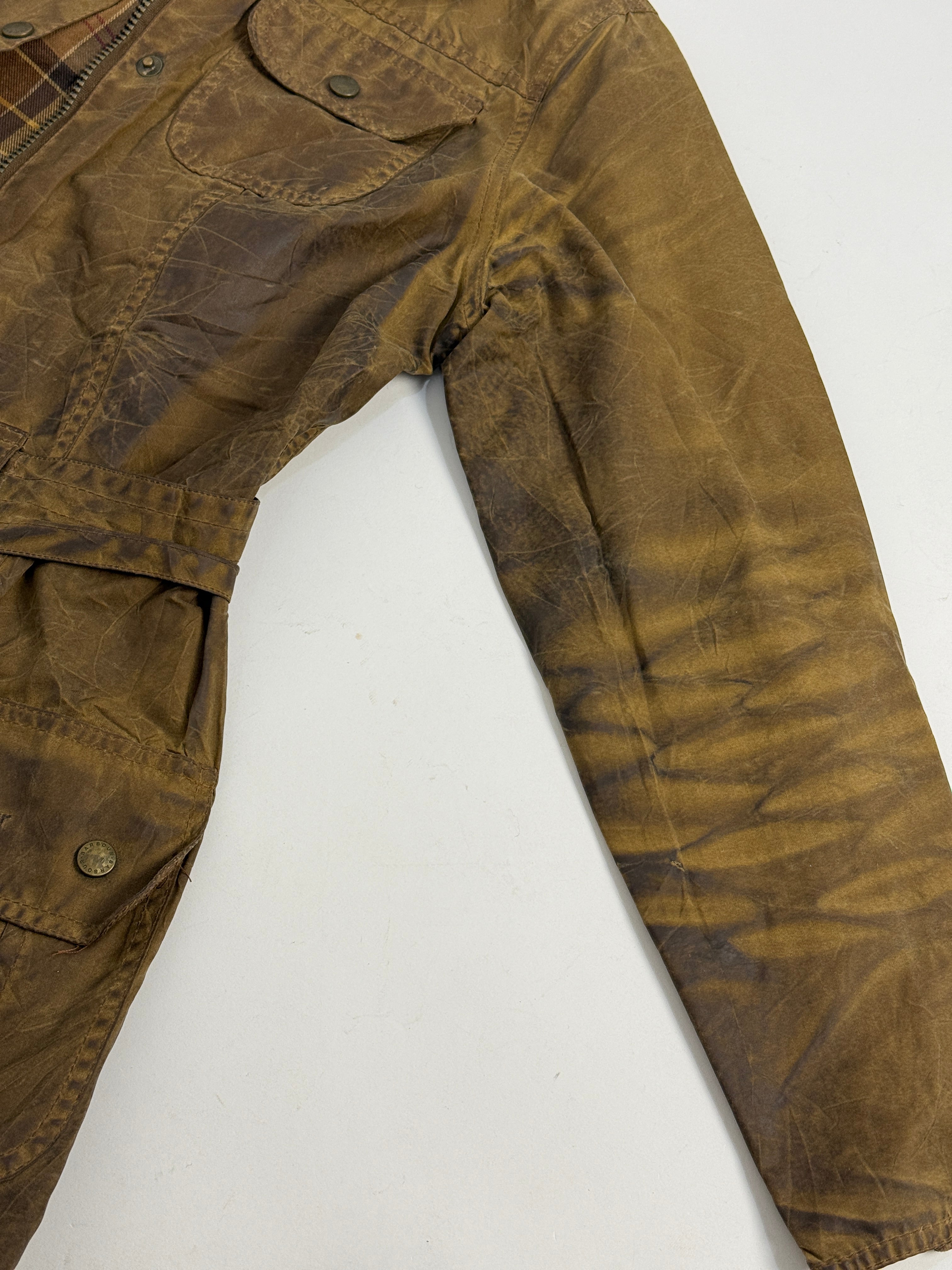 Giacca Barbour Utility Mac Vintage Cerata – Wax Jacket Donna UK12 Made in England