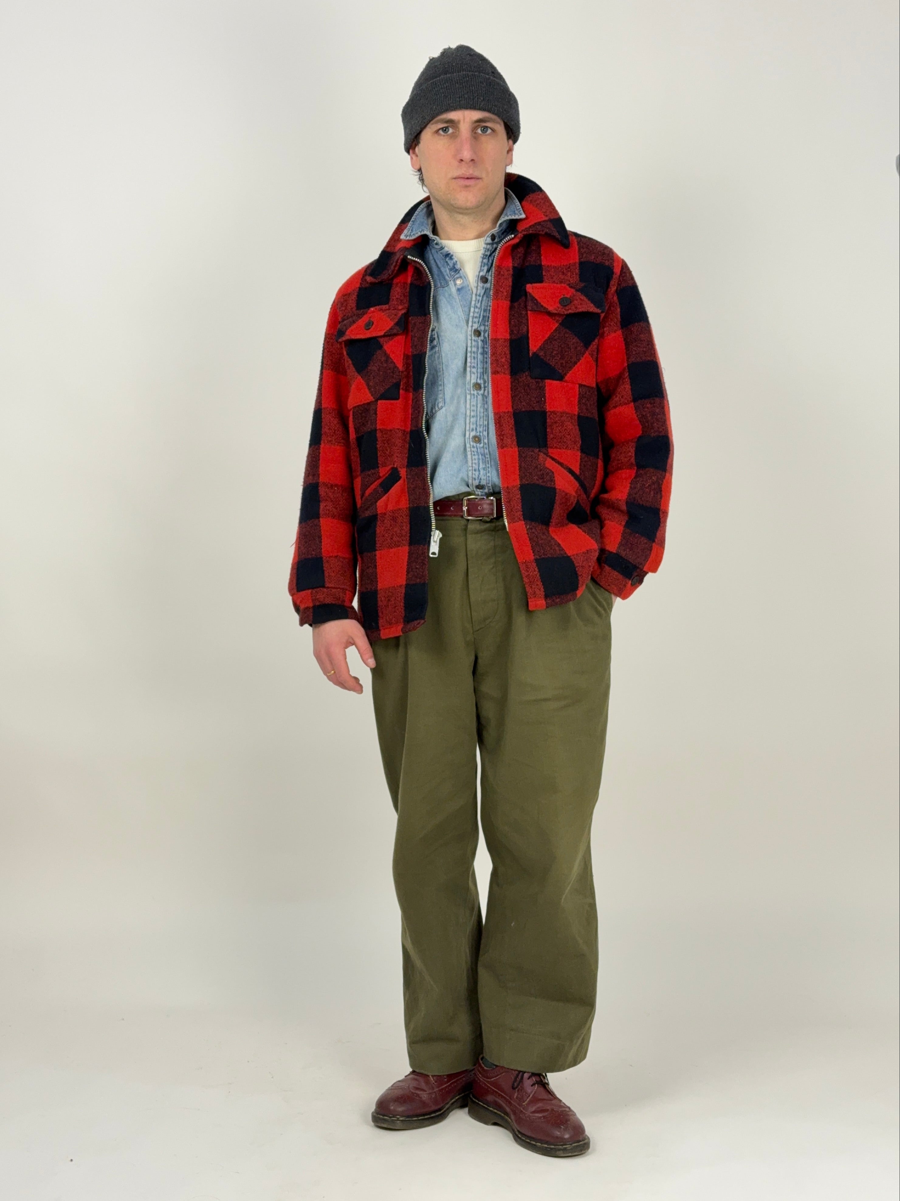 Giacca Buffalo Check in lana anni ’60/’70