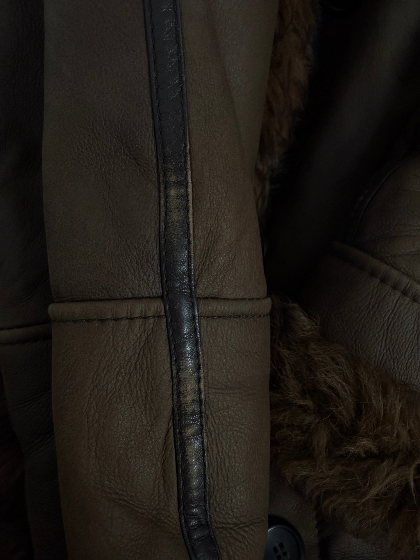 Cappotto shearling lungo vintage