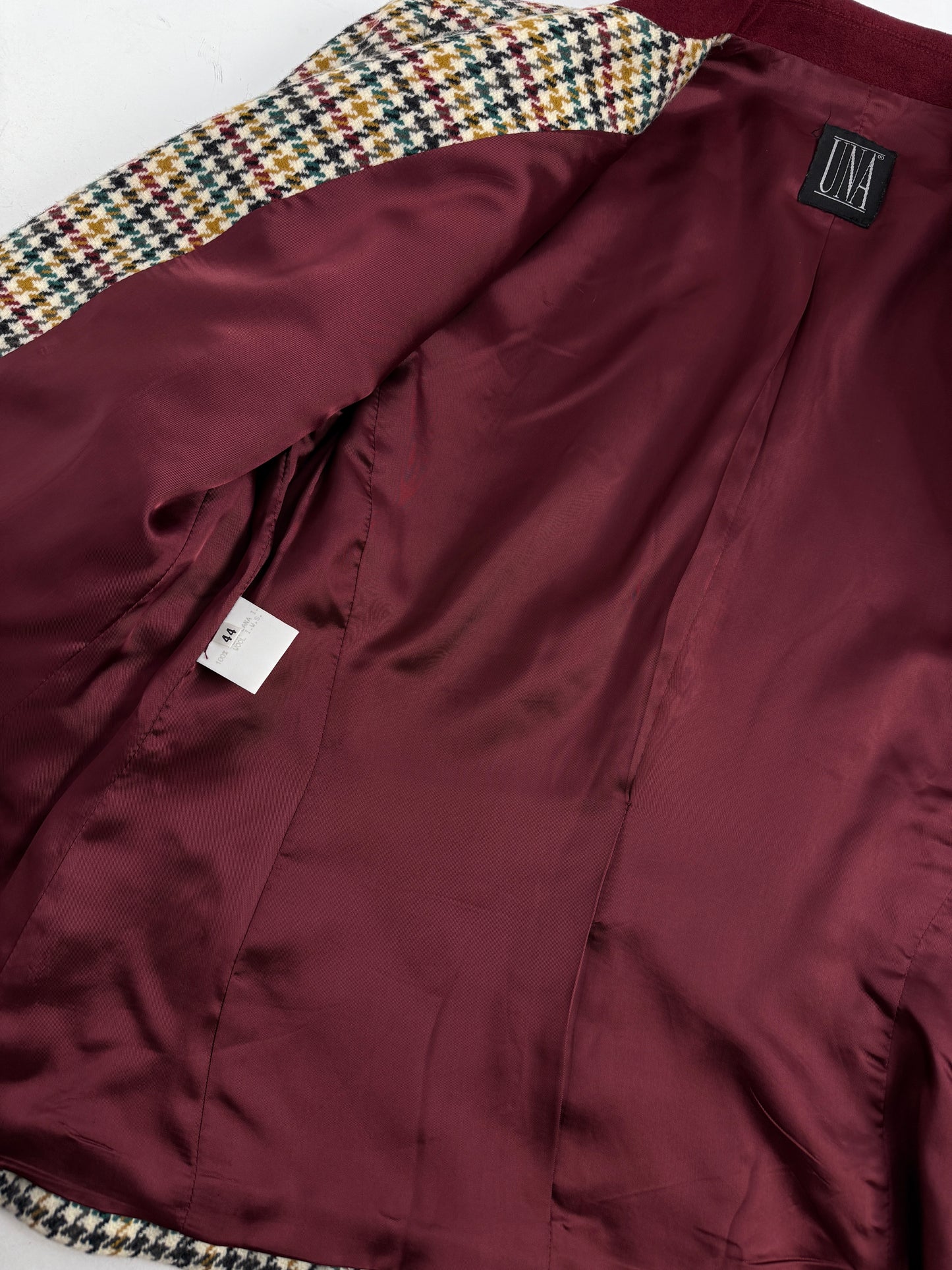 Giacca vintage in lana pied de poule