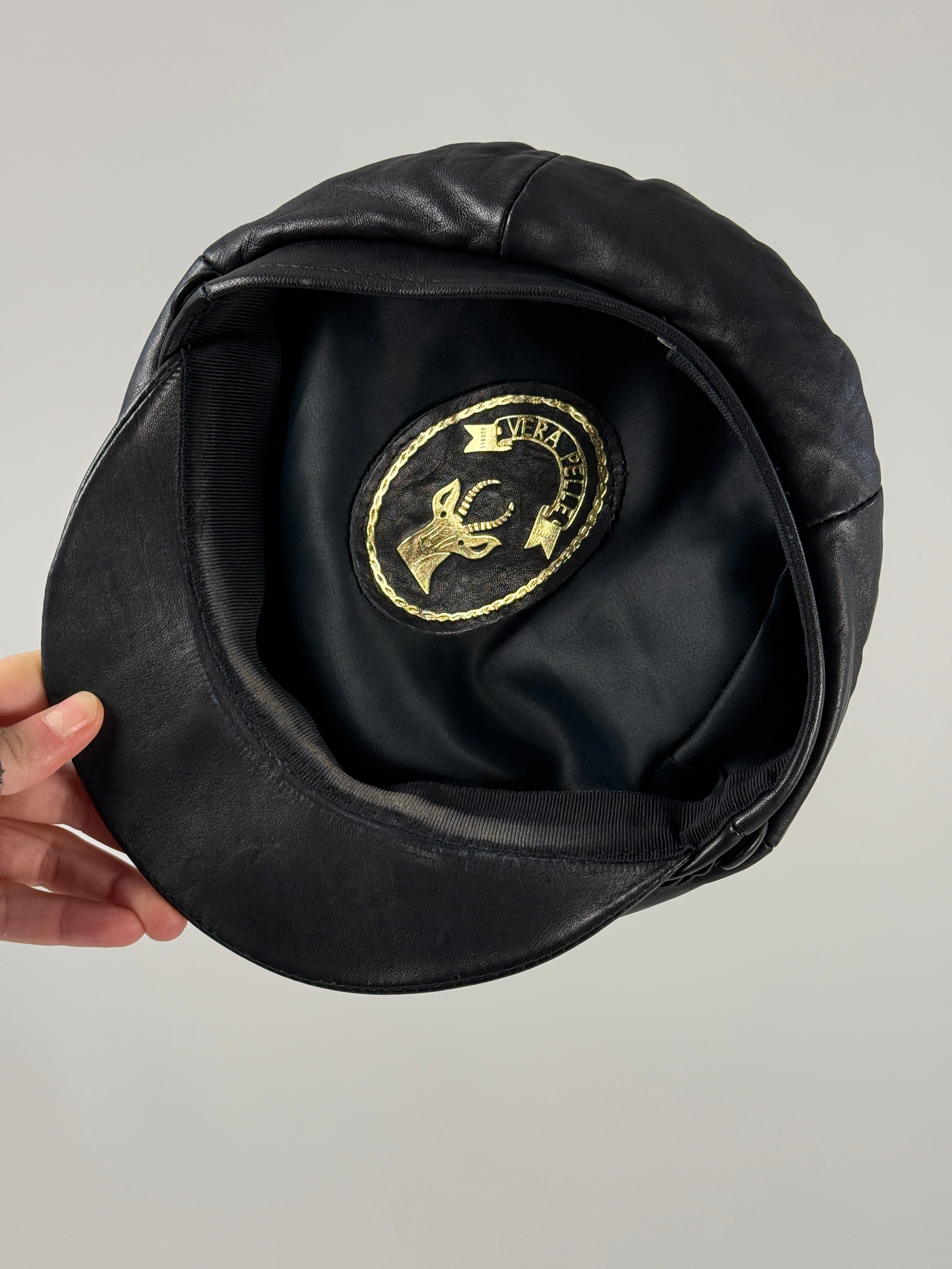 Cappello Marinaretto in pelle anni '80